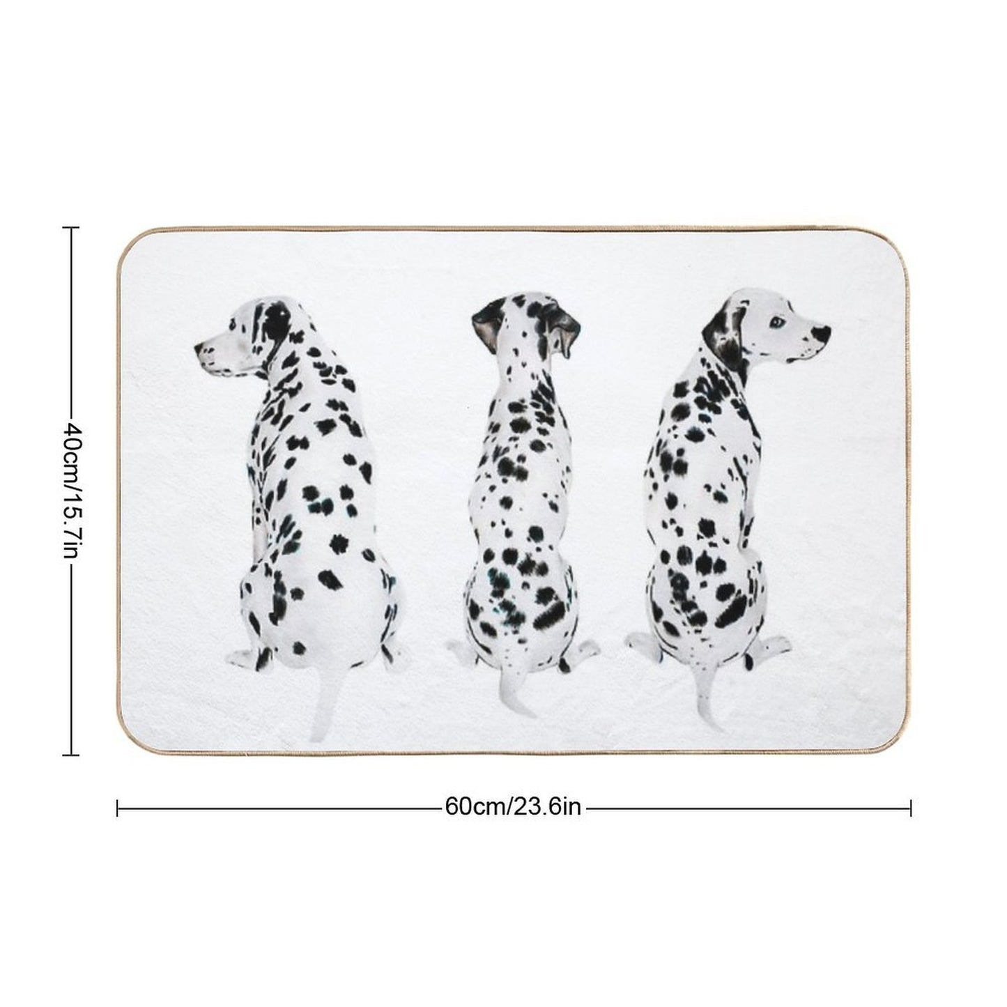 Dalmatian Rapid-Drying Bath Mat