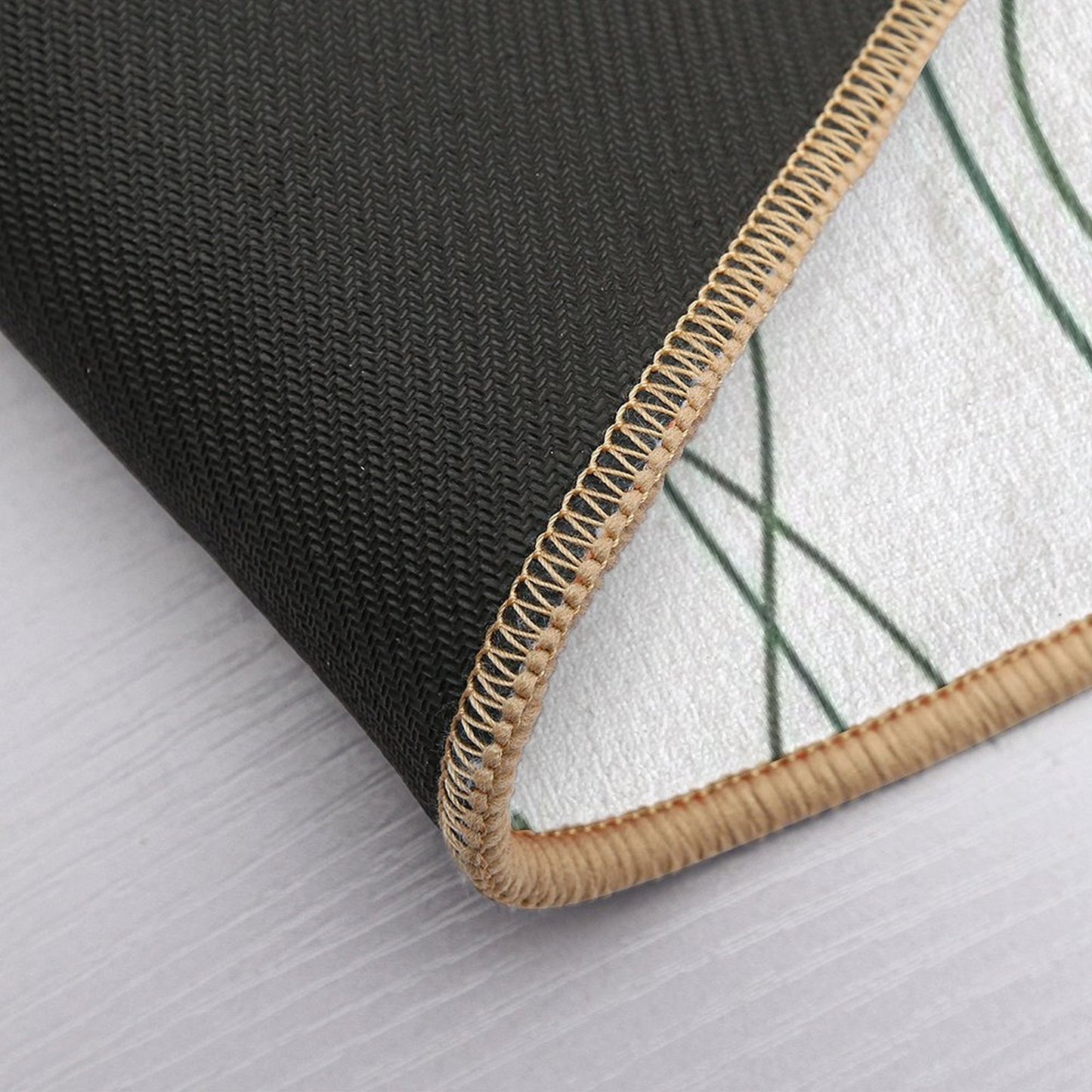 Poppy Stems. Fade-Resistant Bath Mat