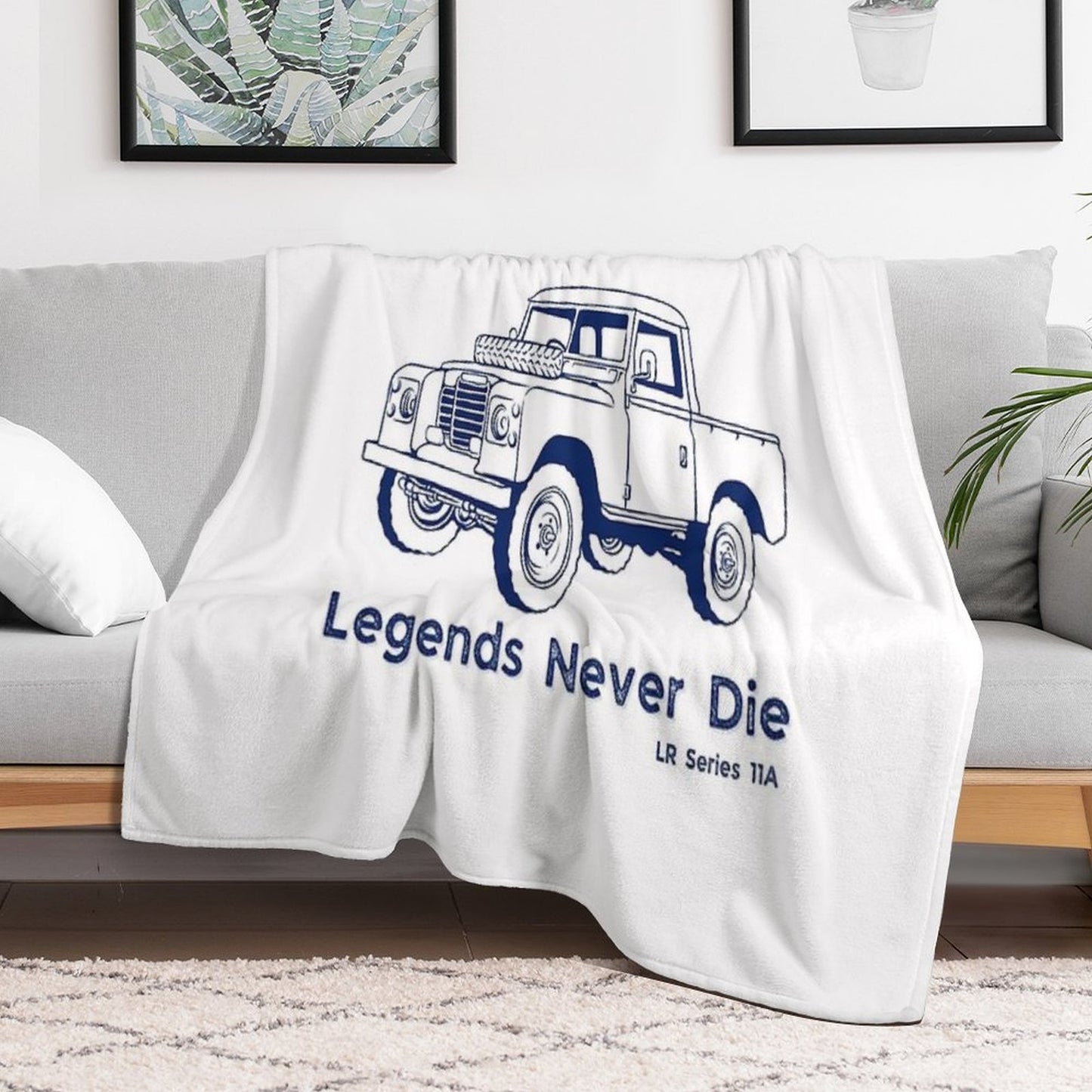Legends Never Die LR Series 11A Classic British 4x4s 4x4 Designs Durable Throw Blanket