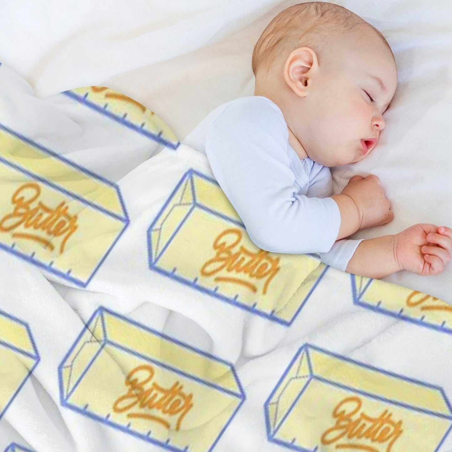Stick of Butter Comfort Throw Blanket