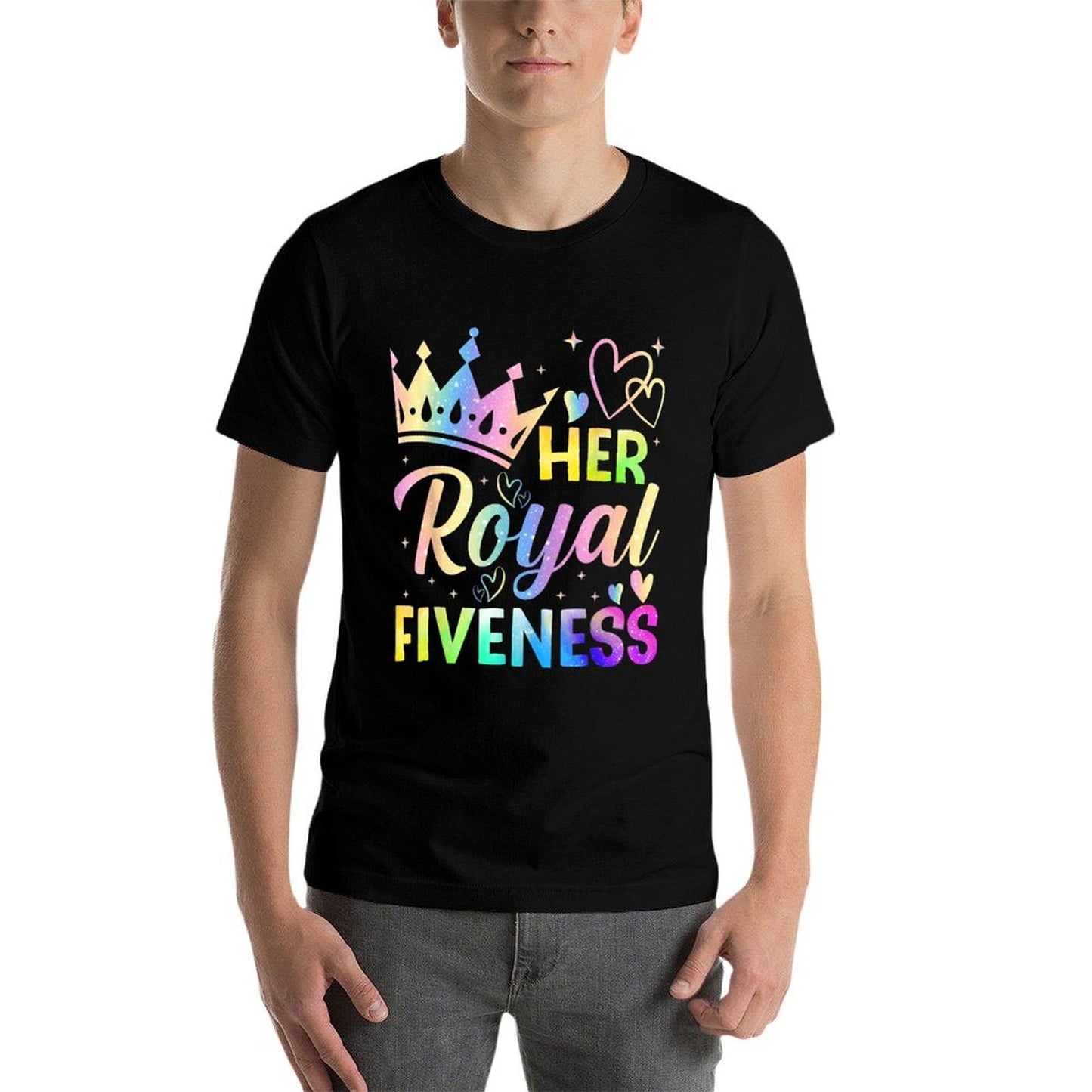 Her Royal Fiveness 5th Birthday 5 Years Old for Girls Eco-friendly Material T-Shirt