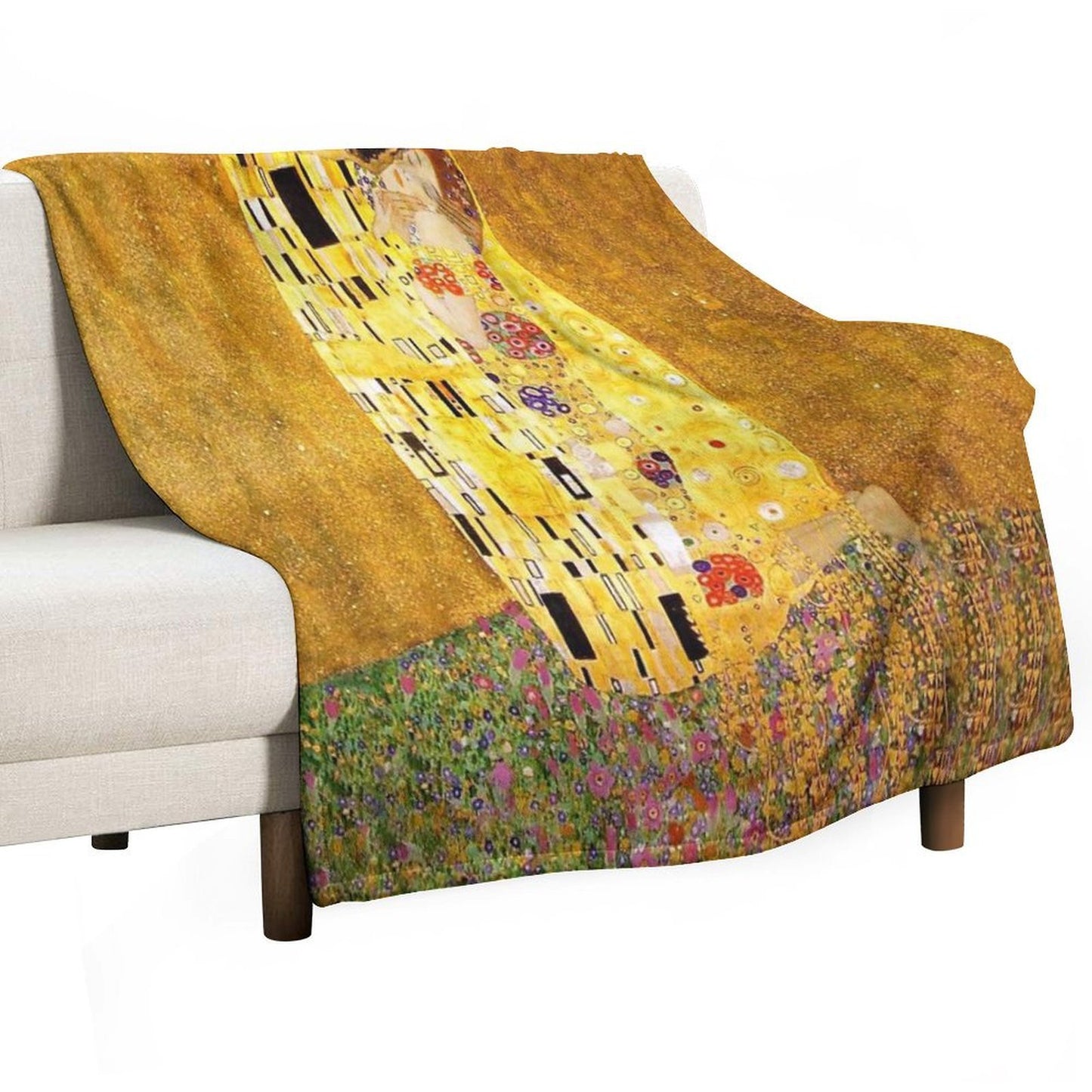 KLIMT THE KISS Velvety-soft Throw Blanket