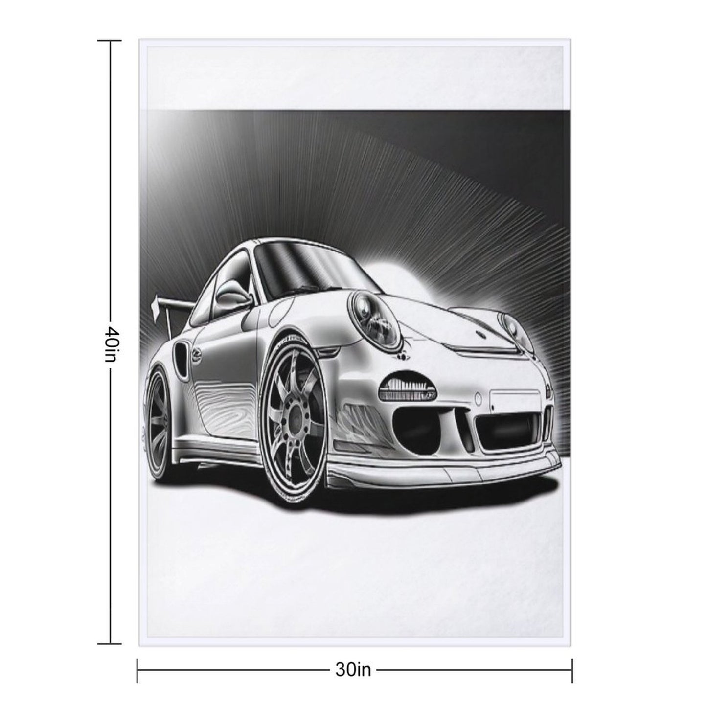 The Legend of The Porsche Brand Premium Throw Blanket