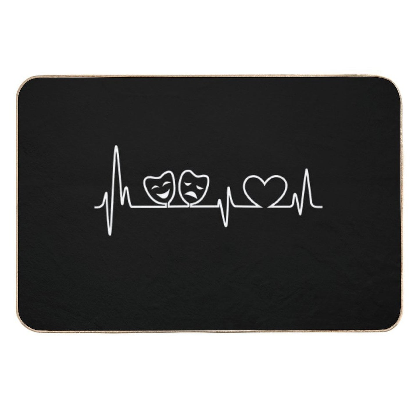 Theatre In Heartbeat Rapid-Drying Bath Mat