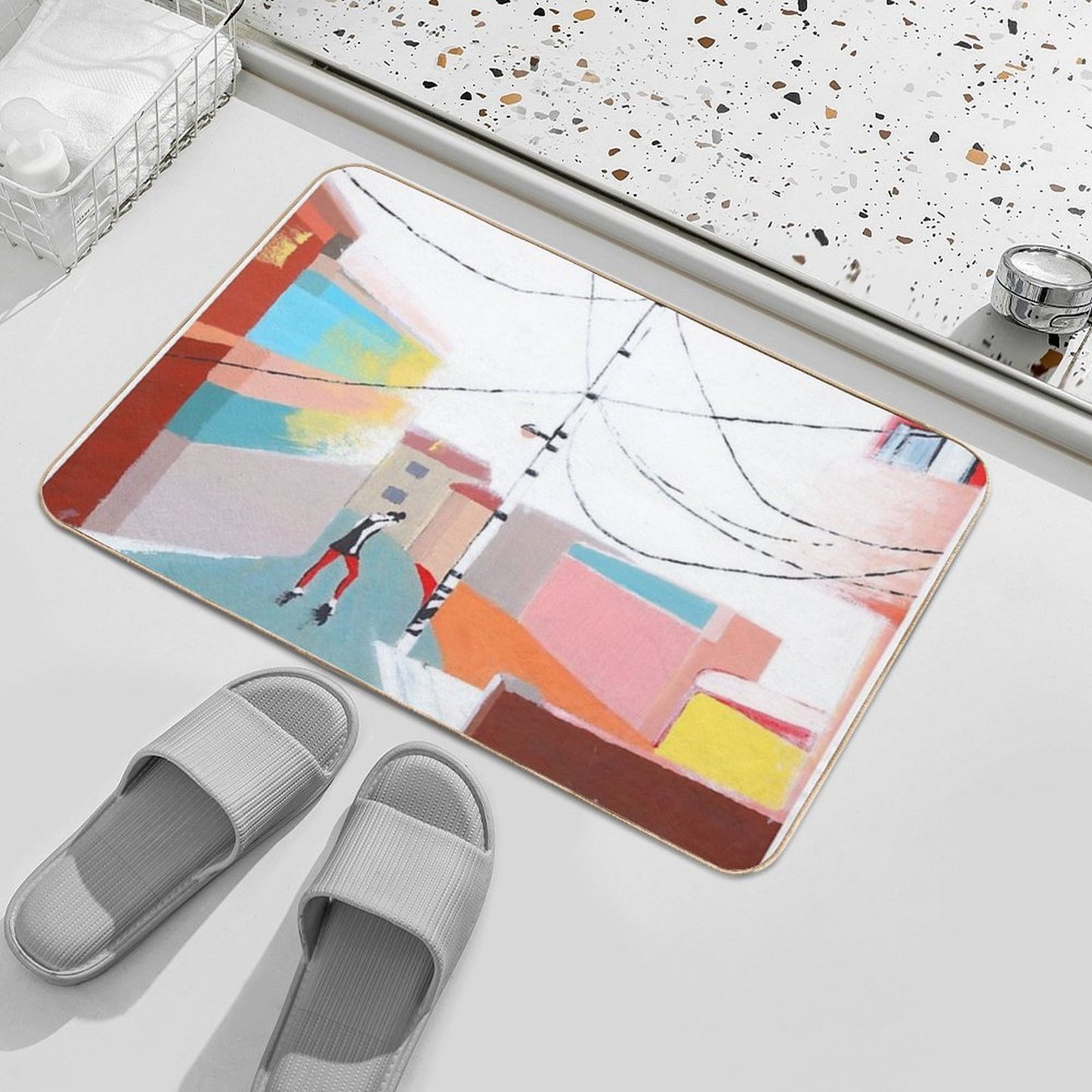 Dancing in The Street Absorbent Bath Mat