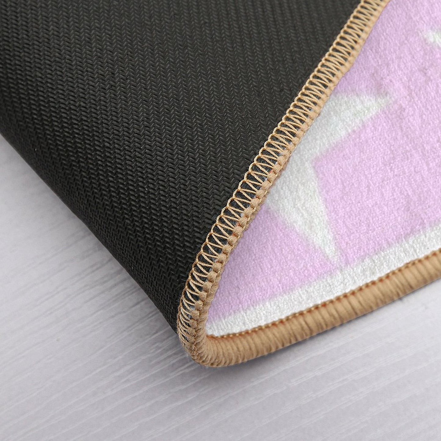 STAR PRINT PINK Non-Slip Bath Mat