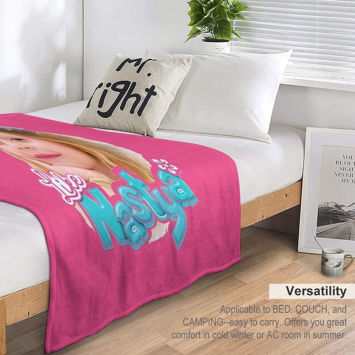 Like Nastya Girl Gift-ready Throw Blanket