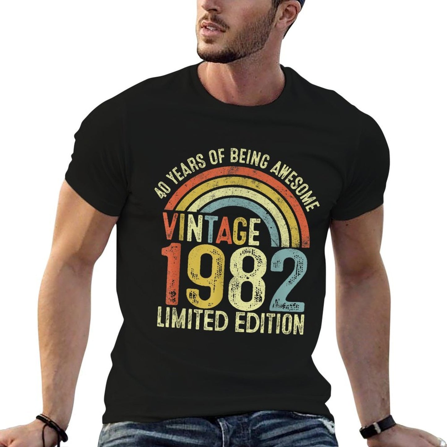 40 Year Old Gifts Vintage 1982 Limited Edition 40th Birthday Affordable Price T-Shirt