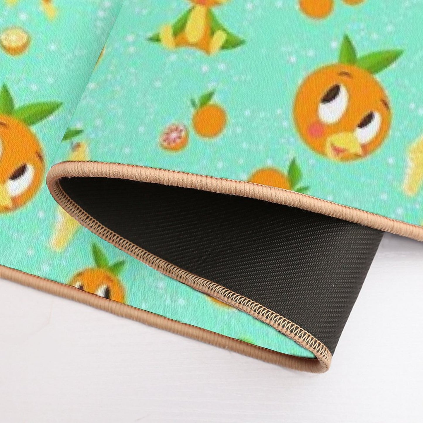 Orange Bird with Dole Whip Repositionable Bath Mat