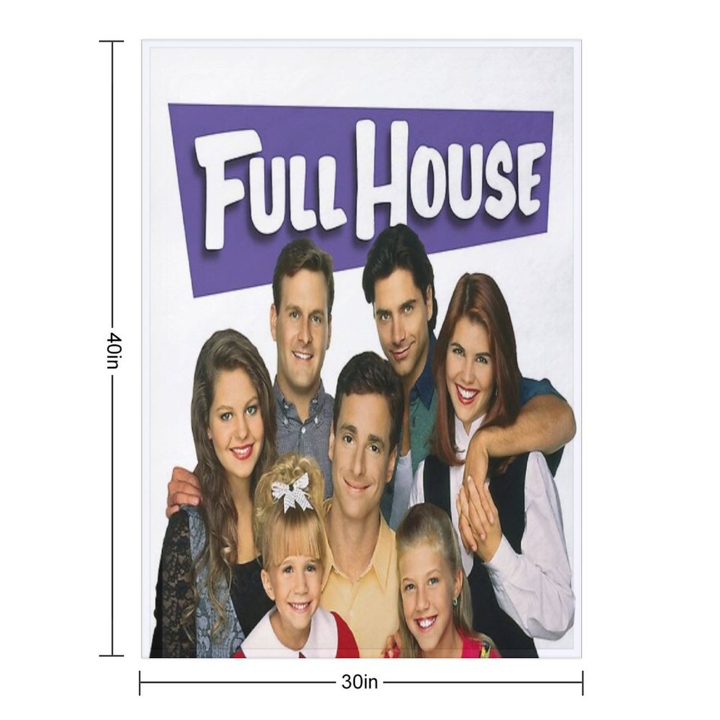 Full House Velvety-soft Throw Blanket