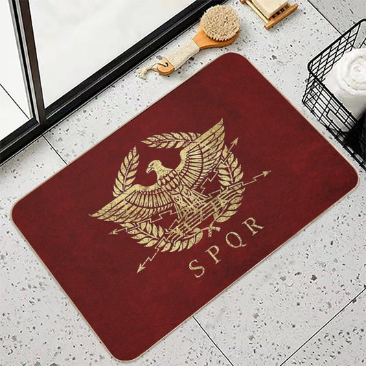 Roman Empire Emblem - Vintage Gold  Versatile Bath Mat