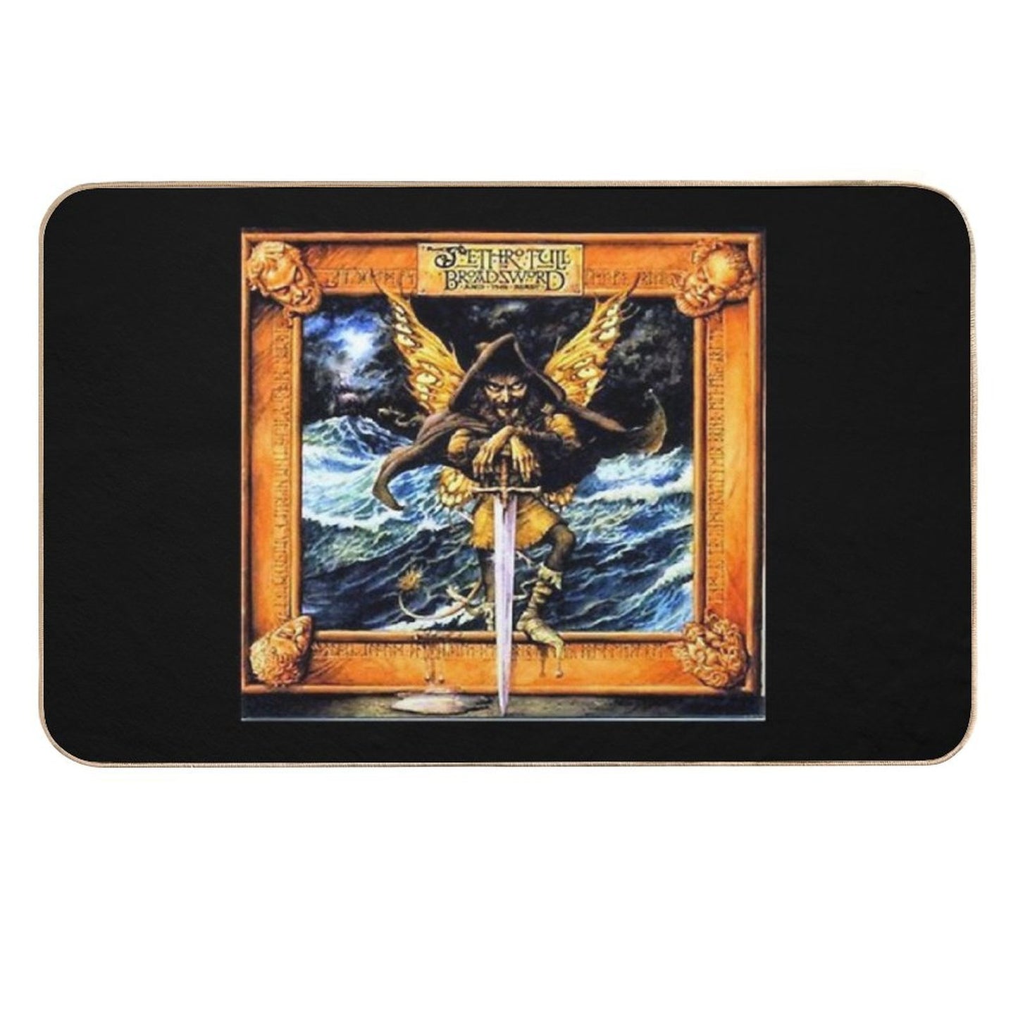Tull Due Premium Jethro Band Performing Folk Music Rock Man Old Memorabilia Vintage Repositionable Bath Mat
