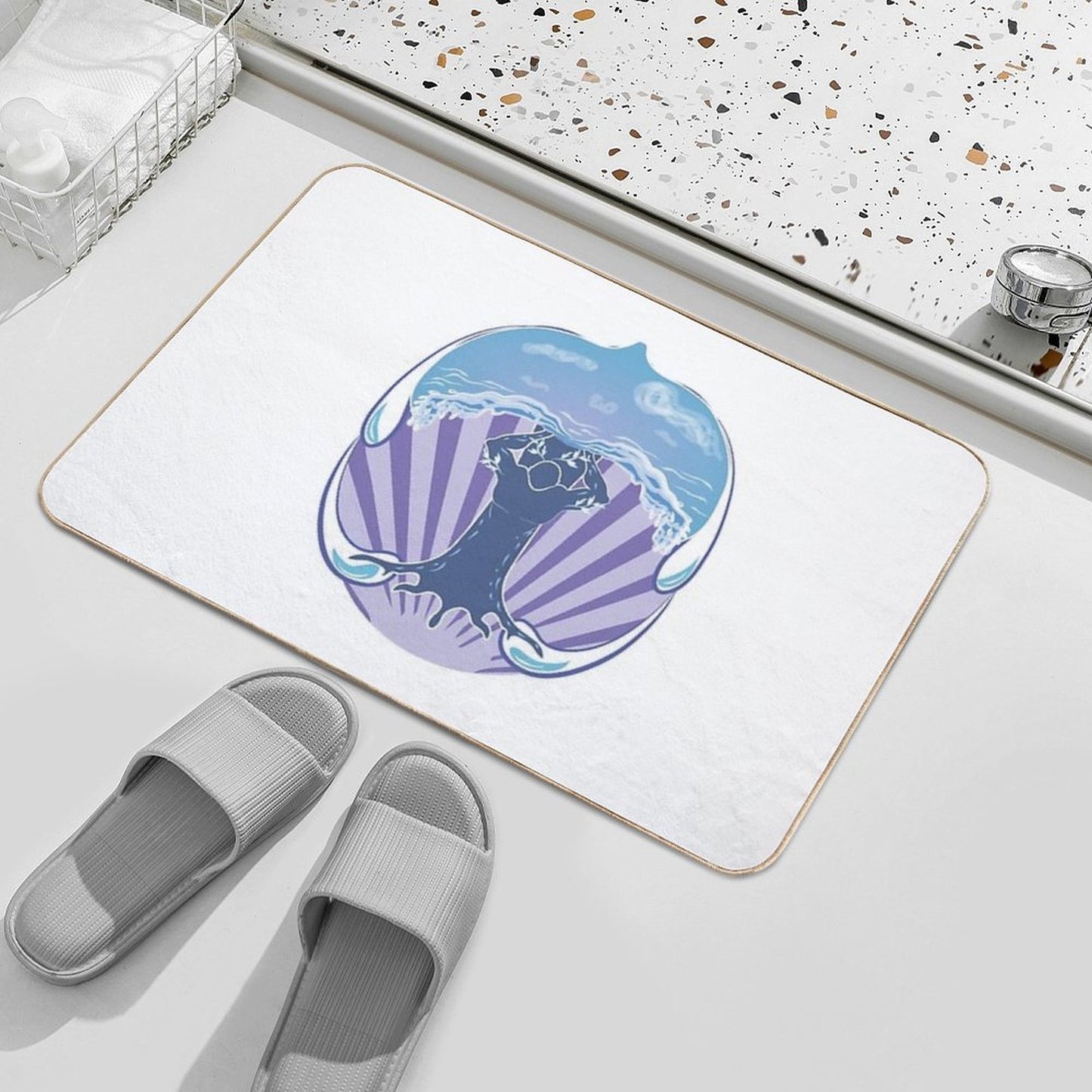 Hydropower – People And Nature in Harmony Toxin-Free Bath Mat
