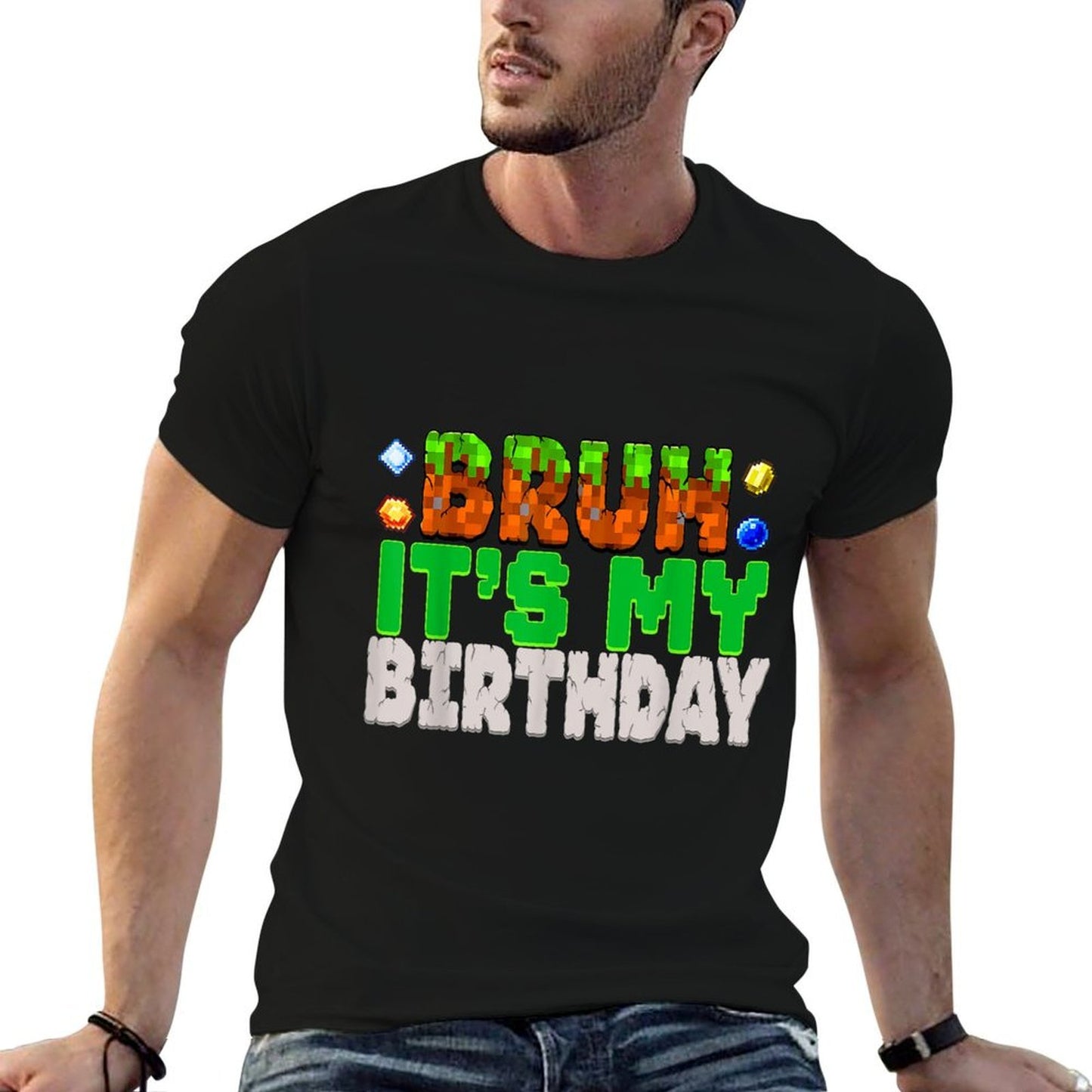 Birthday Boy It's My Birthday Video Game Pixel Number Lightweight T-Shirt