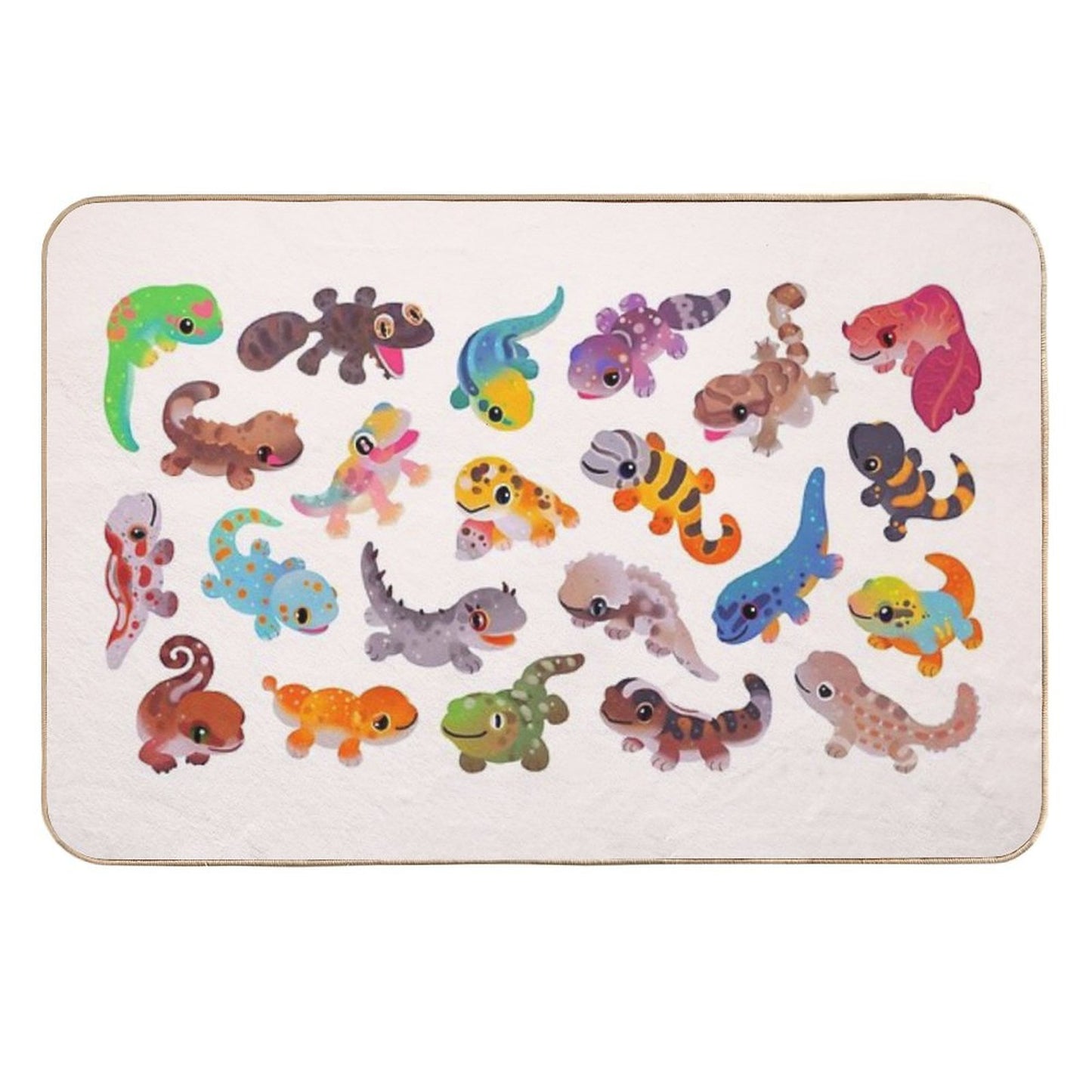 Gecko - Bright Repositionable Bath Mat