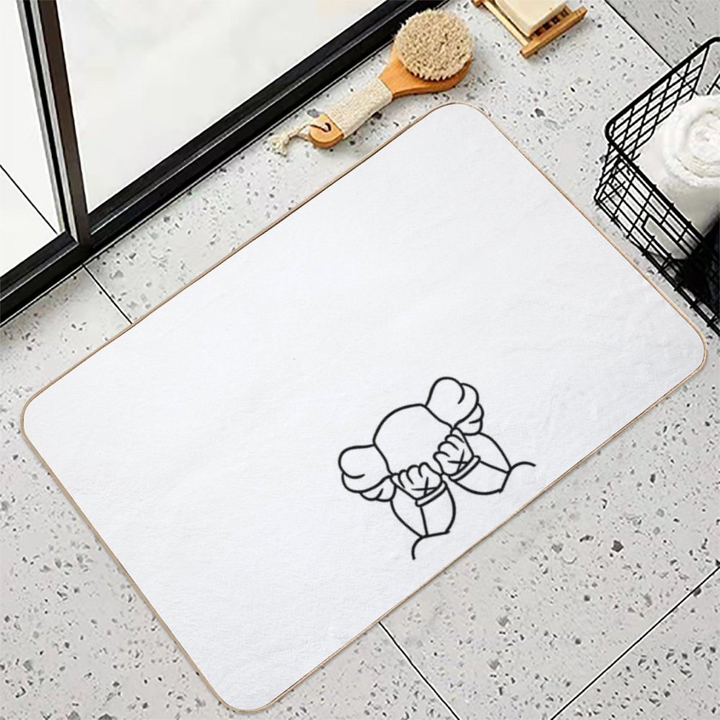 Crying Bear Easy To Clean Bath Mat