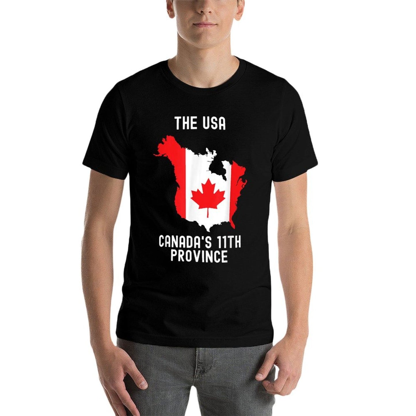 The USA Canada’s 11th Province Funny Moisture-wicking T-Shirt