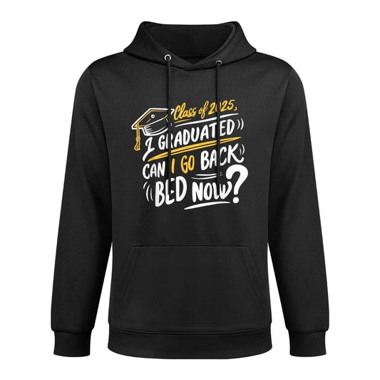 Retro Class Of 2025 I Graduated Can I Go Back To Bed Now Moisture-Wicking Hoodie