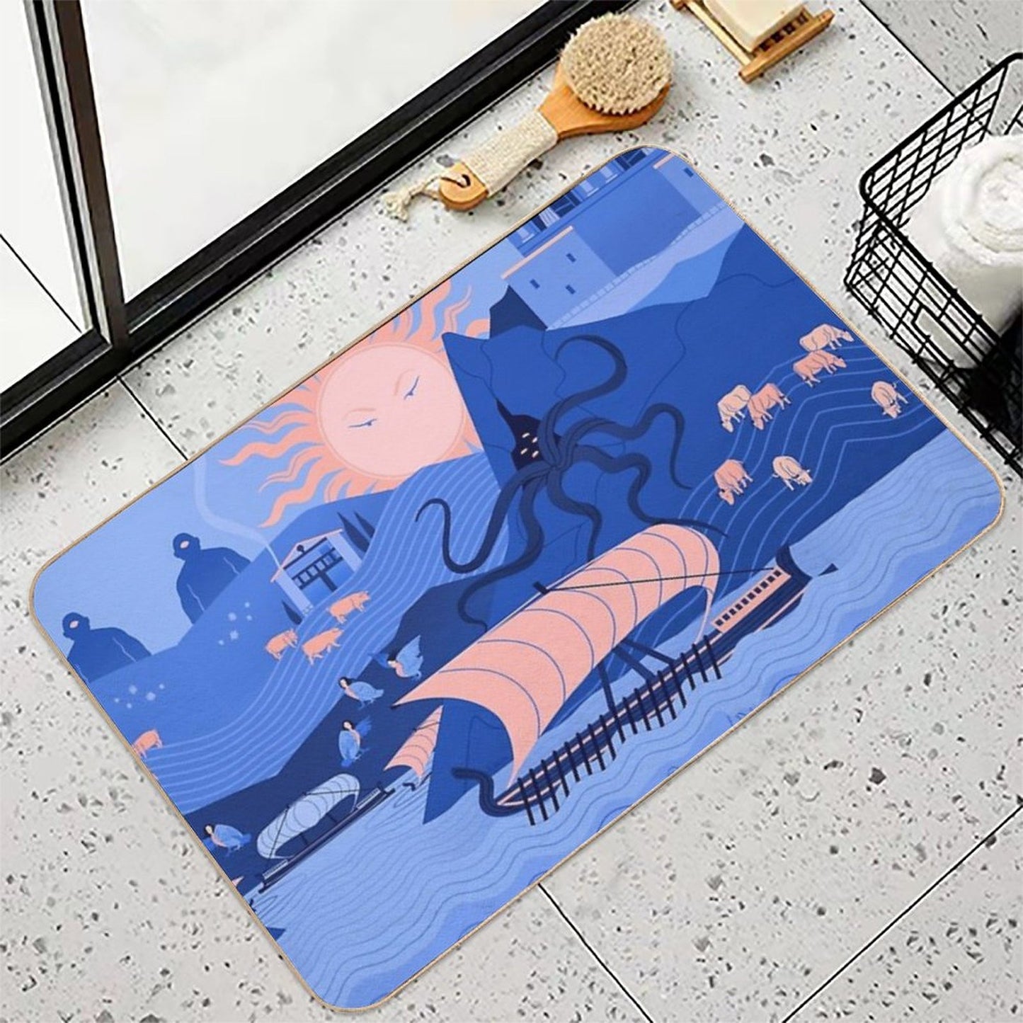 The Odyssey Easy To Clean Bath Mat