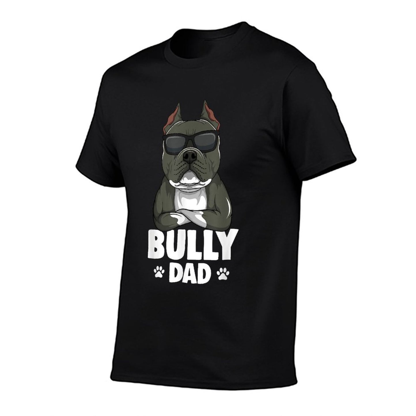 American Bully Dad Dog Dad Men Wrinkle-resistant T-Shirt