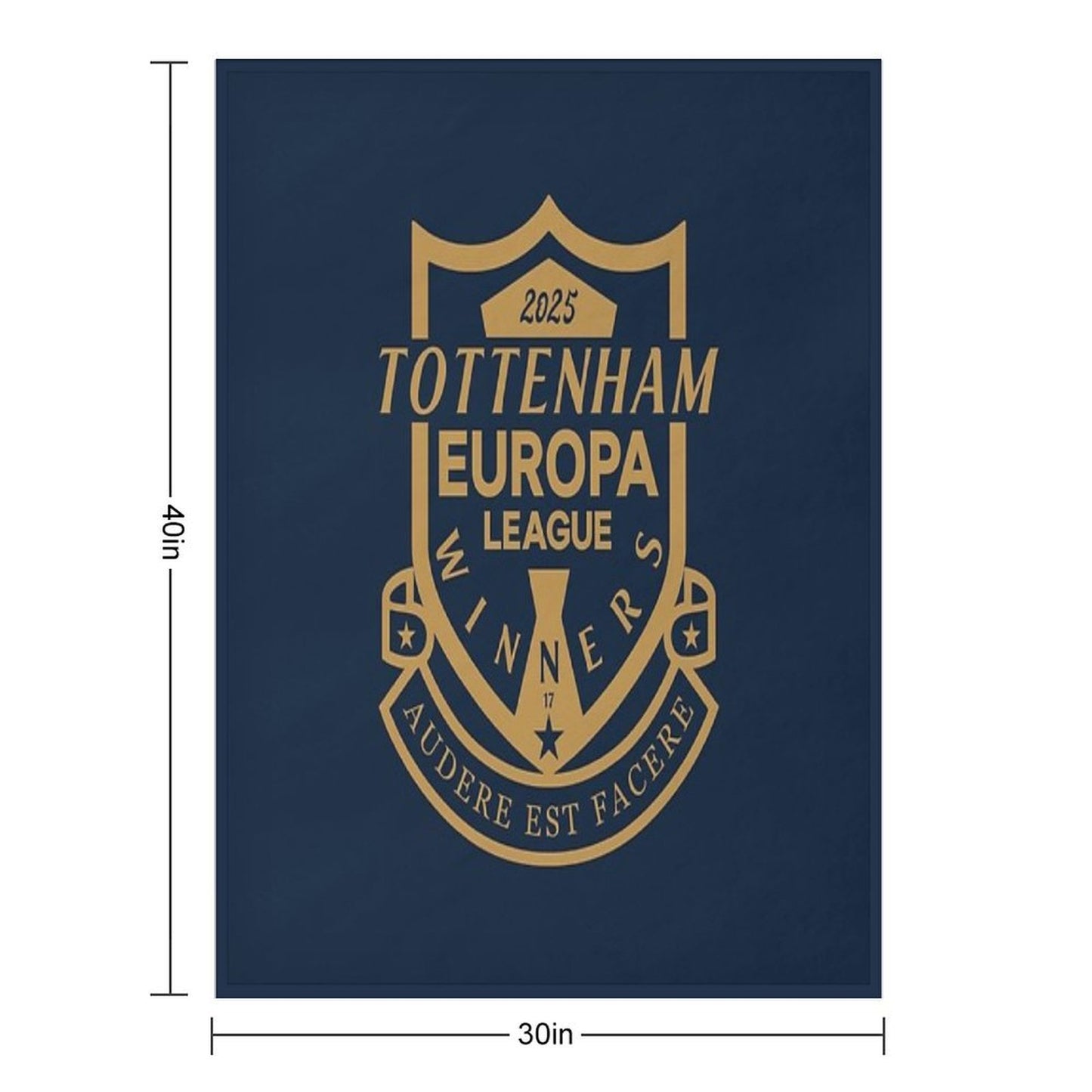Tottenham Europa League Winners 2025 Sustainable Throw Blanket