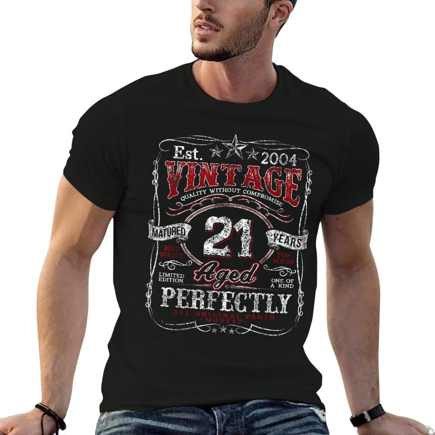 Vintage 2004 Limited Edition 21 Year Old 21st Birthday Quick-drying T-Shirt