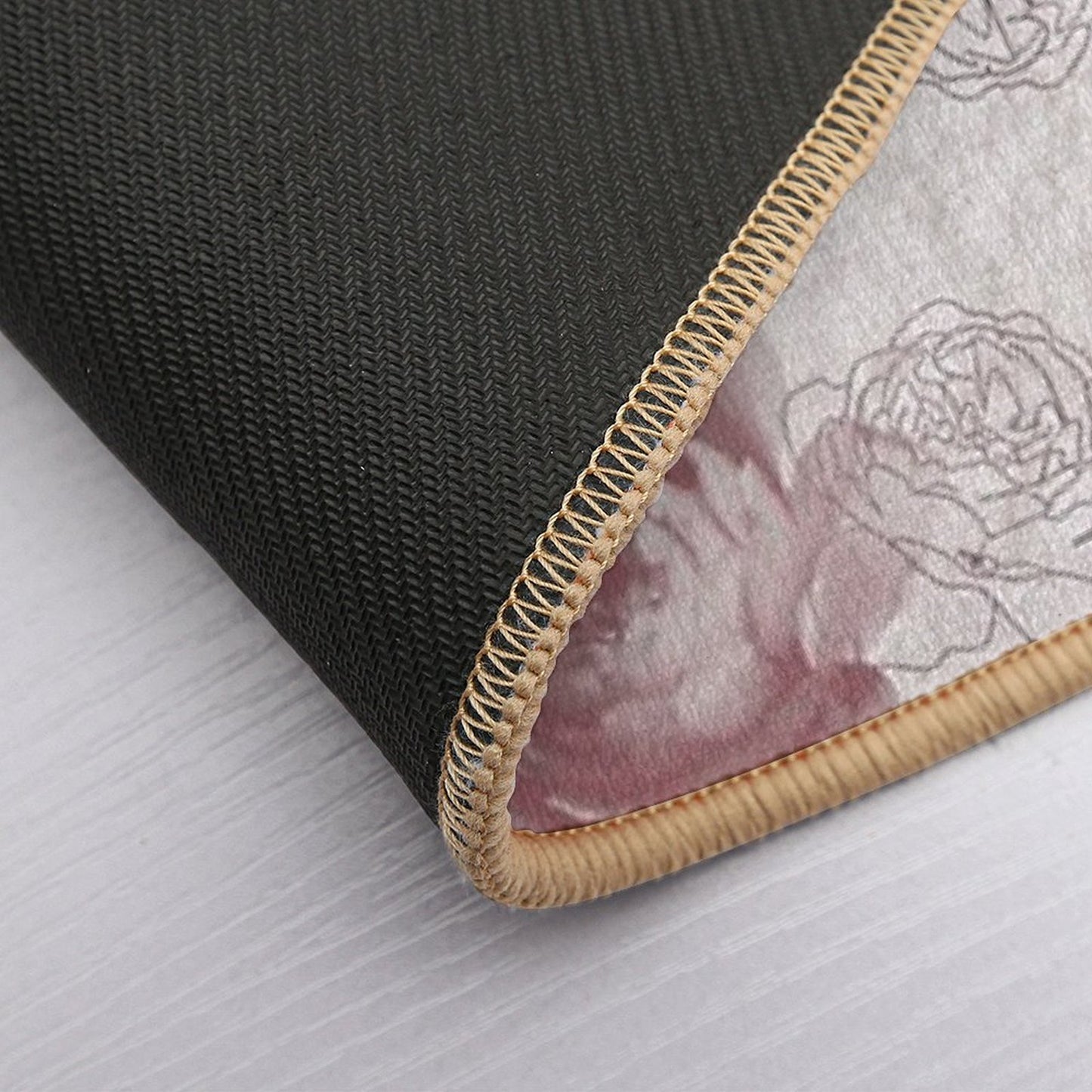 Vintage Rose in Pink Pattern Versatile Bath Mat