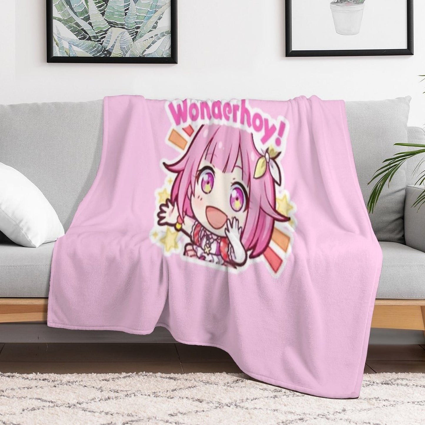 Emu Otori Wonderhoy Stamp Durable Throw Blanket