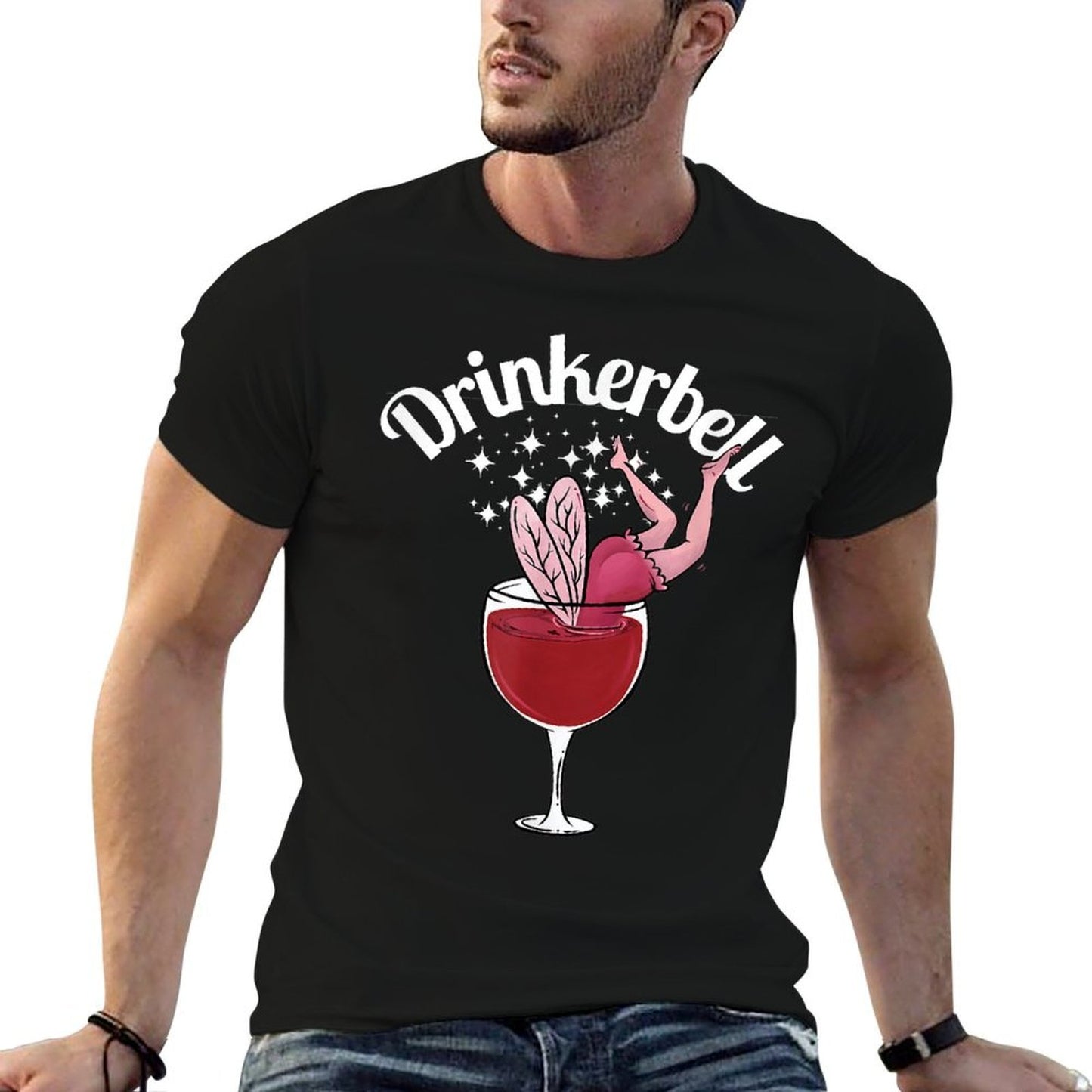 Drinkerbell Fairy Cute Wine Drinking With Funny Saying Versatile T-Shirt