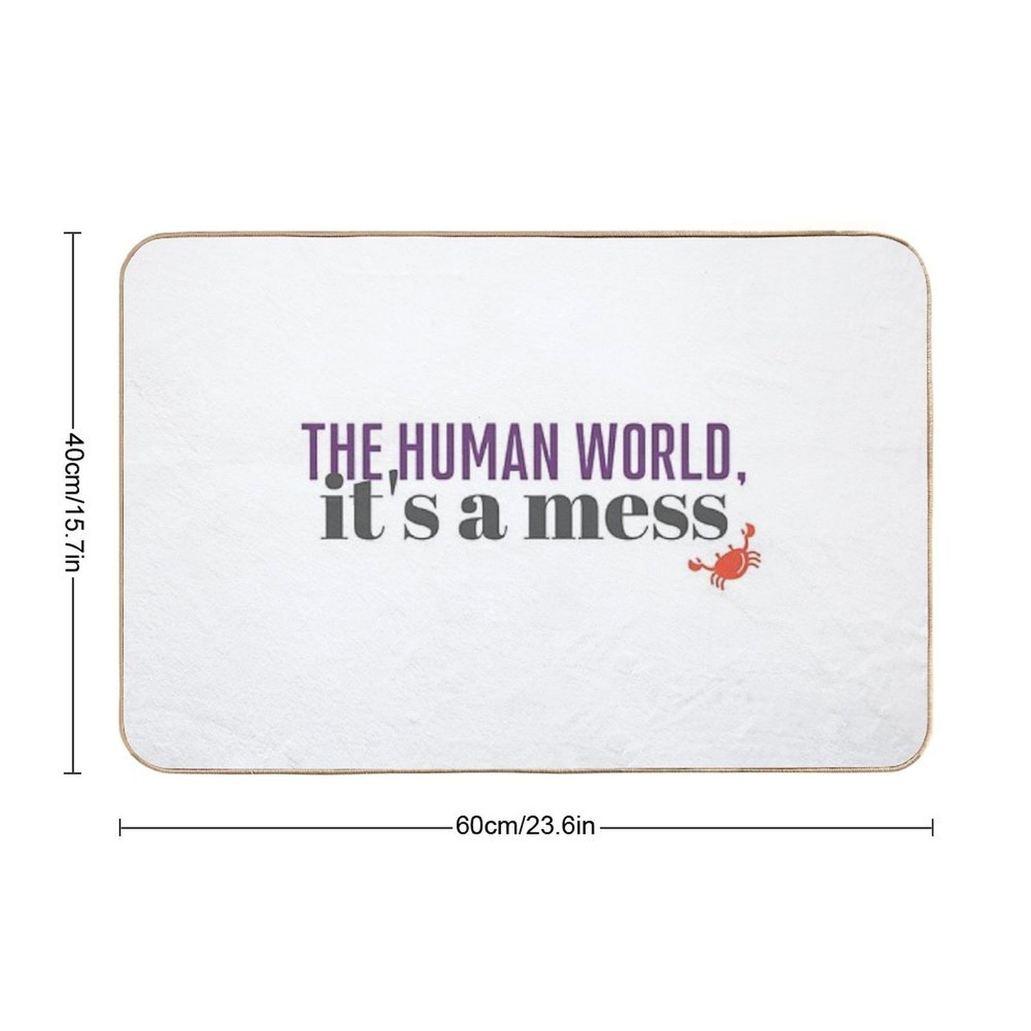 The Human World Easy Maintenance Bath Mat