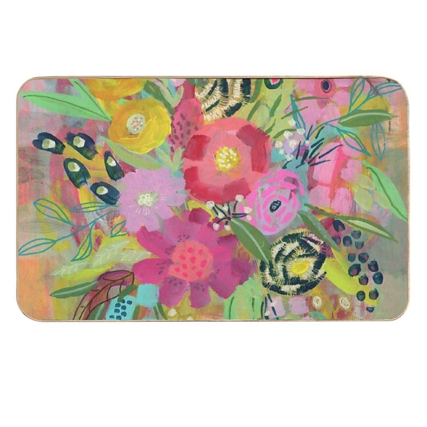 Kaleidoscope Slip-Resistant Bath Mat