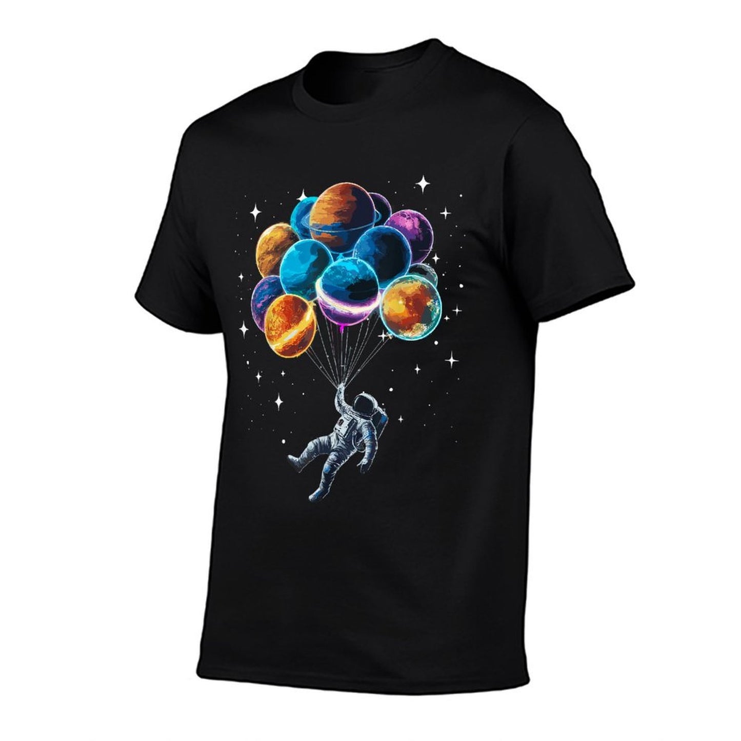 Space Astronaut Holding Planet Balloons Space  Quick-drying T-Shirt