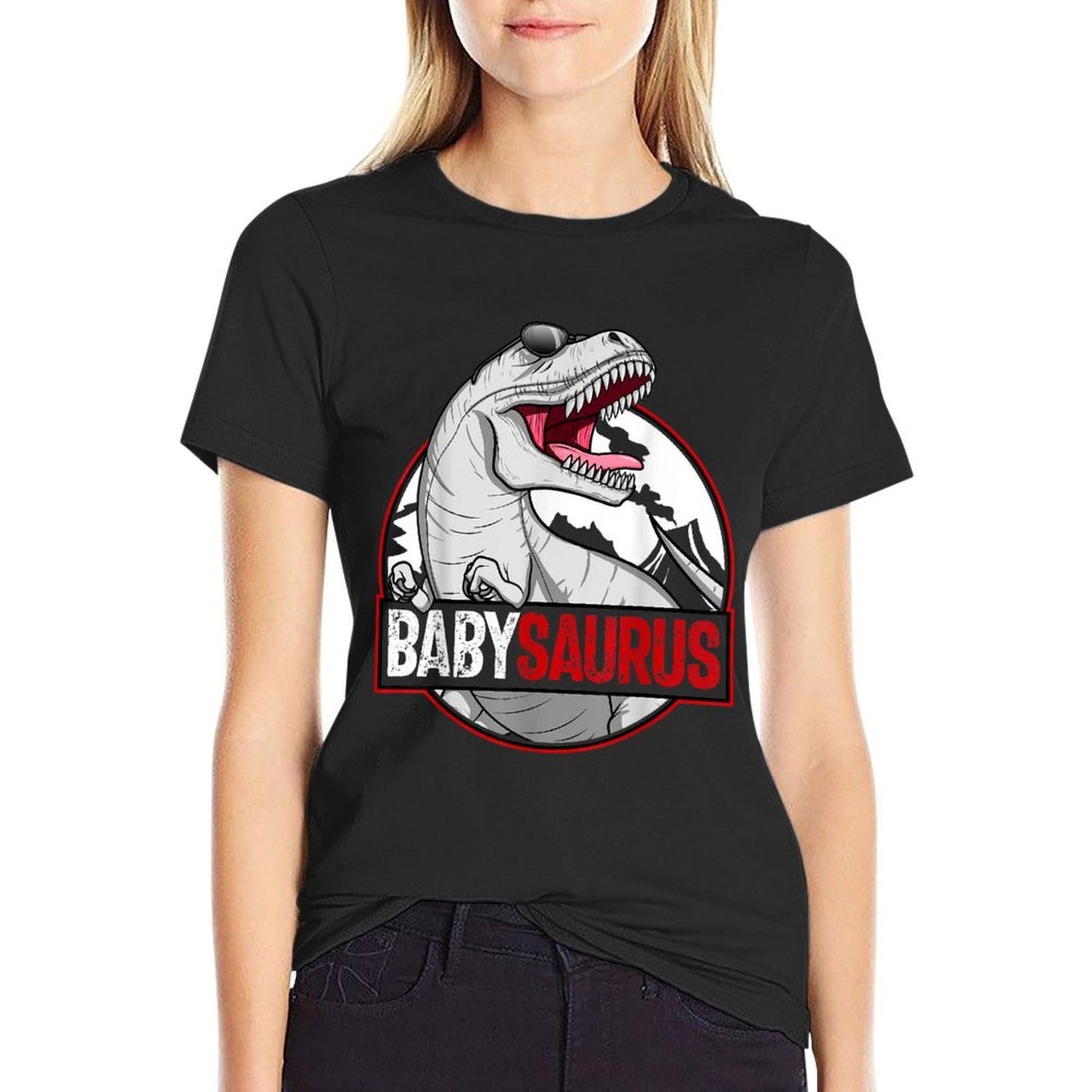 Babysaurus T-Rex Matching Family Dinosaur Baby Saurus  Soft T-Shirt