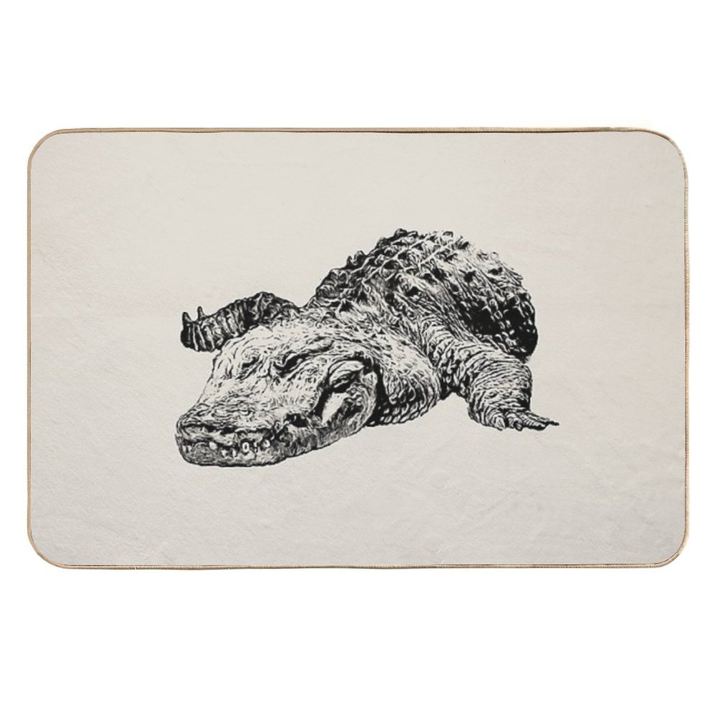 Alligator Pet-Safe Bath Mat