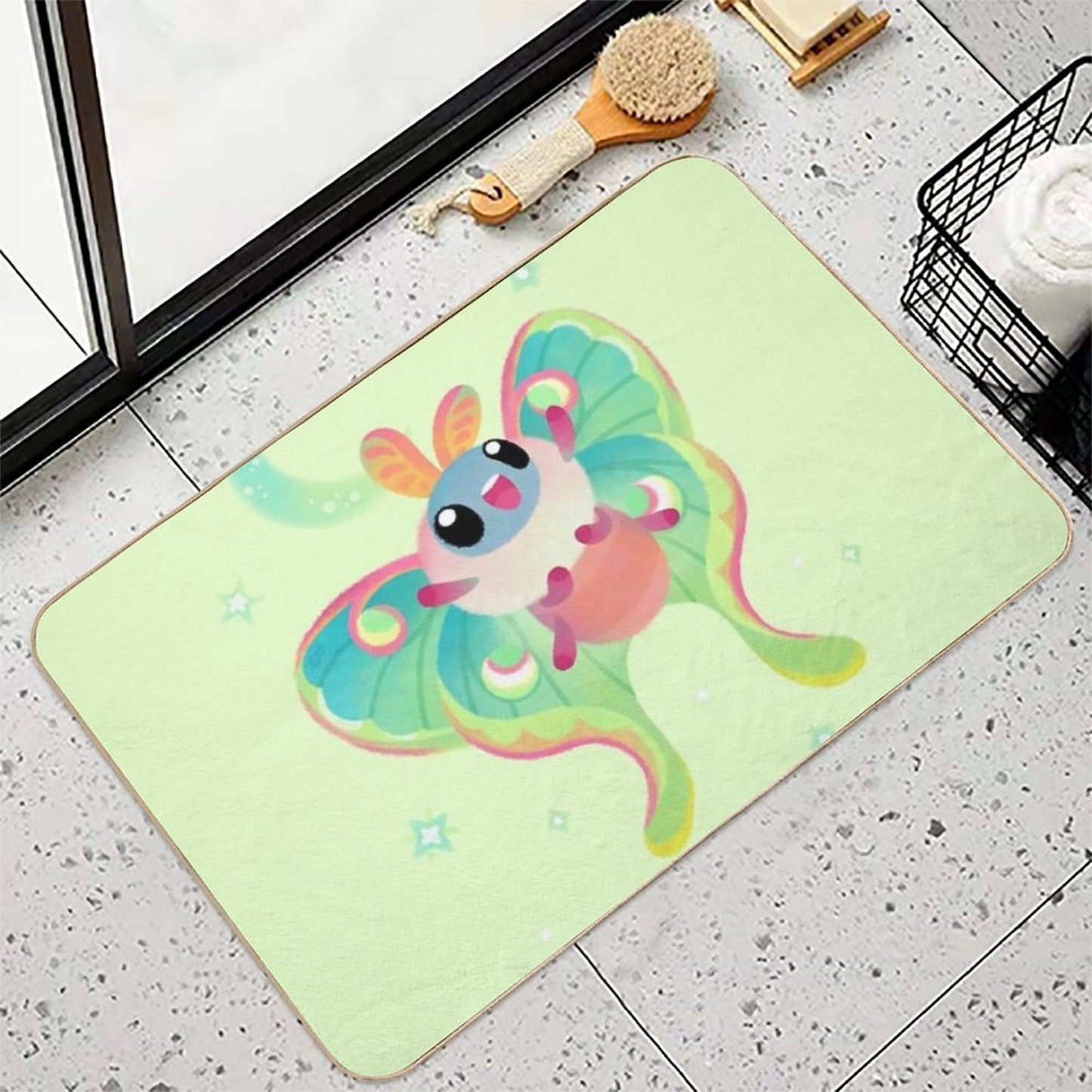 Luna Moth Odorless Bath Mat