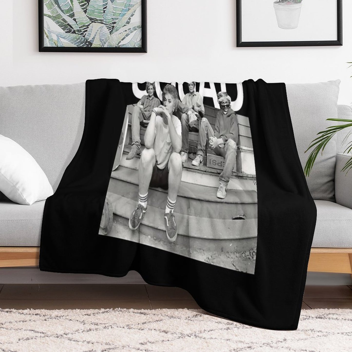 Copy of Stay Golden Plush Throw Blanket