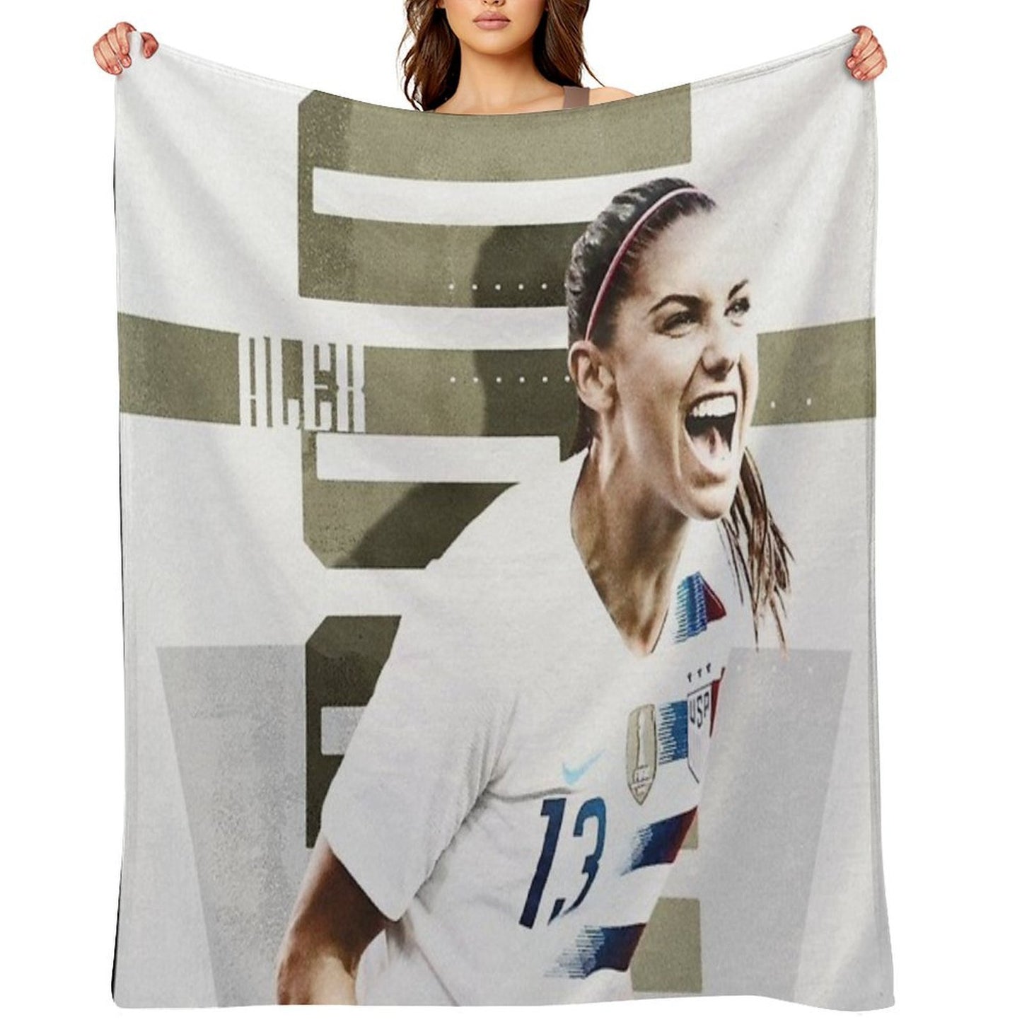 Alex Morgan Wallpaper Easy Care Throw Blanket