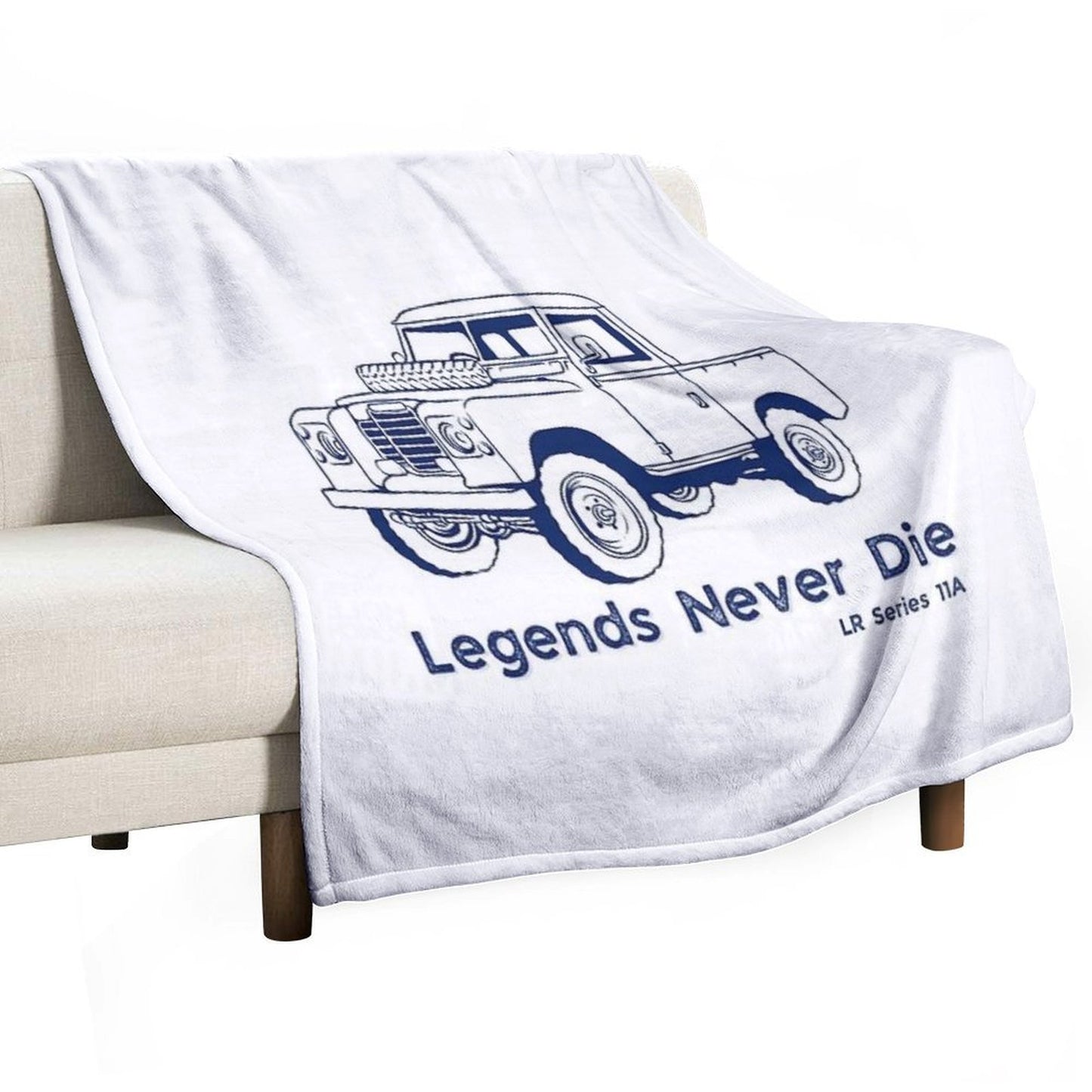 Legends Never Die LR Series 11A Classic British 4x4s 4x4 Designs Durable Throw Blanket