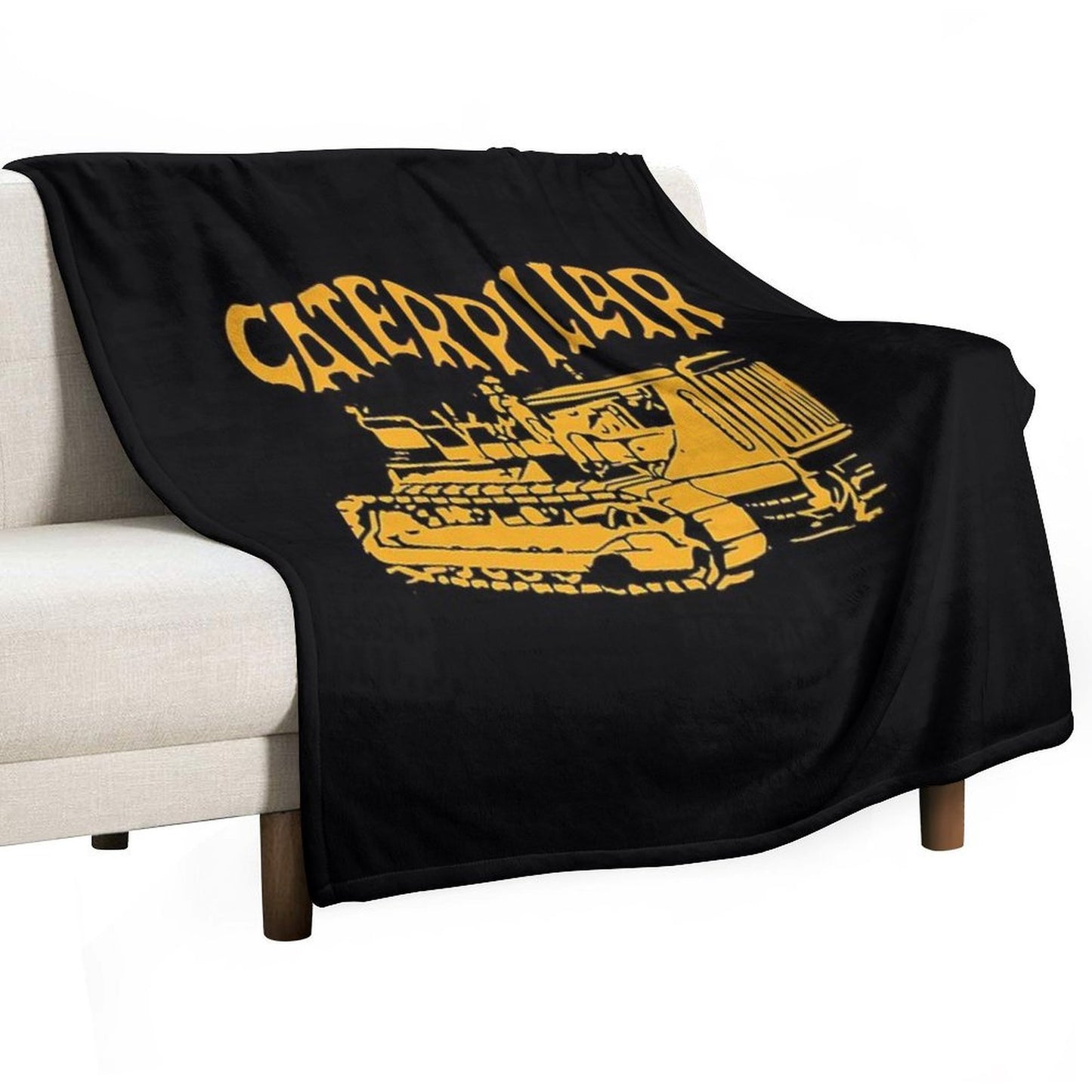 Caterpillar Bulldozer Lightweight Throw Blanket