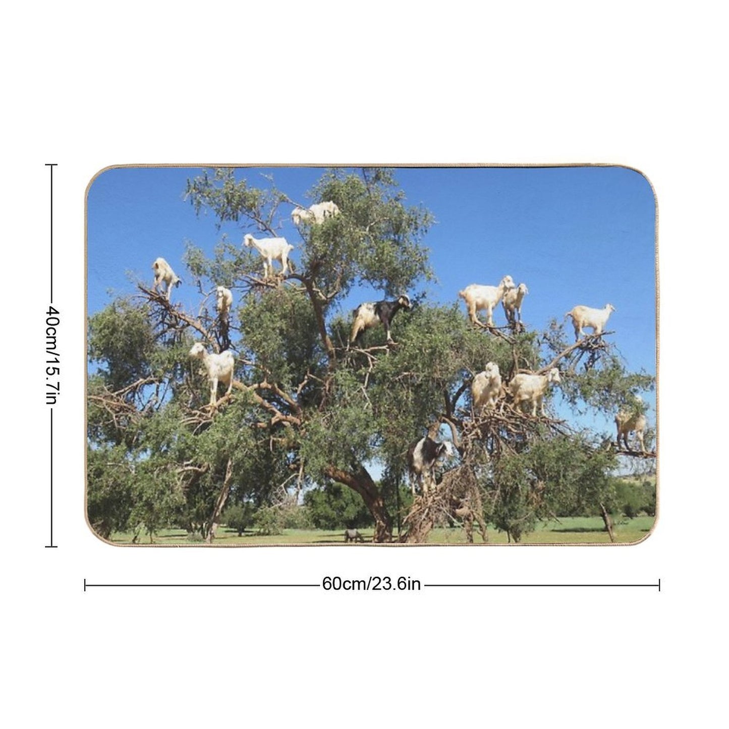 Goats in Trees Toxin-Free Bath Mat