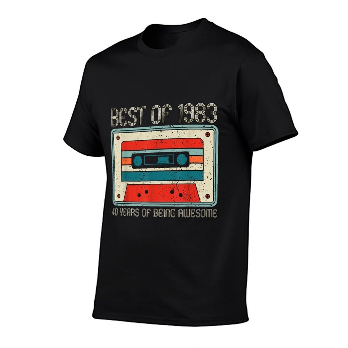 Retro 40th Birthday Best Of 1983 Cassette Tape  Polyester Blend T-Shirt