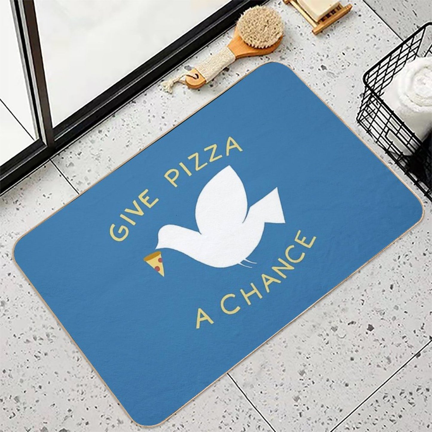 War & Pizza High-Traffic Bath Mat