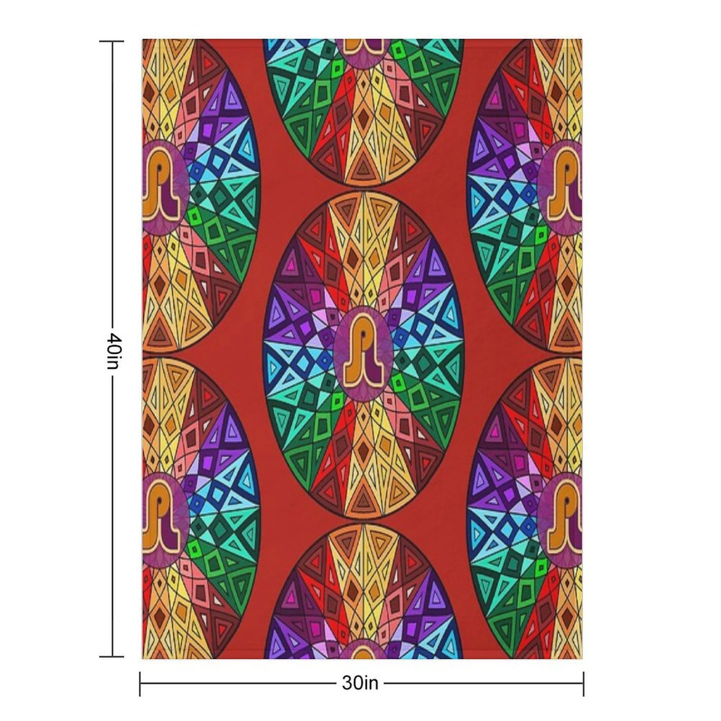 Pretty Lights - Rainbow Geometric Mandala - Psychedelic Funkadelic Trippy Festival Hallucinogen Quick-dry Throw Blanket