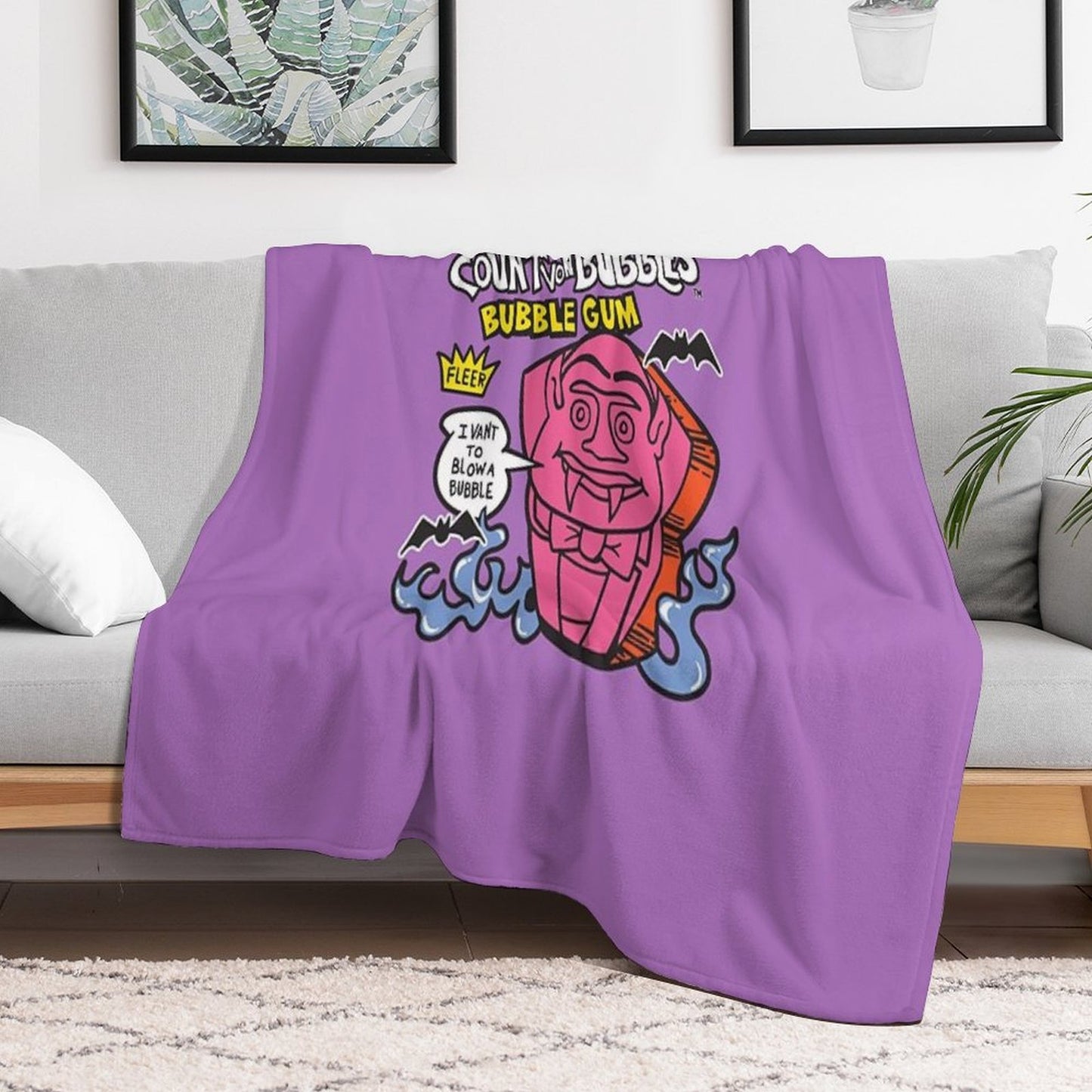 Count Von Bubbles Count Von Bubbles Anti-pilling Throw Blanket