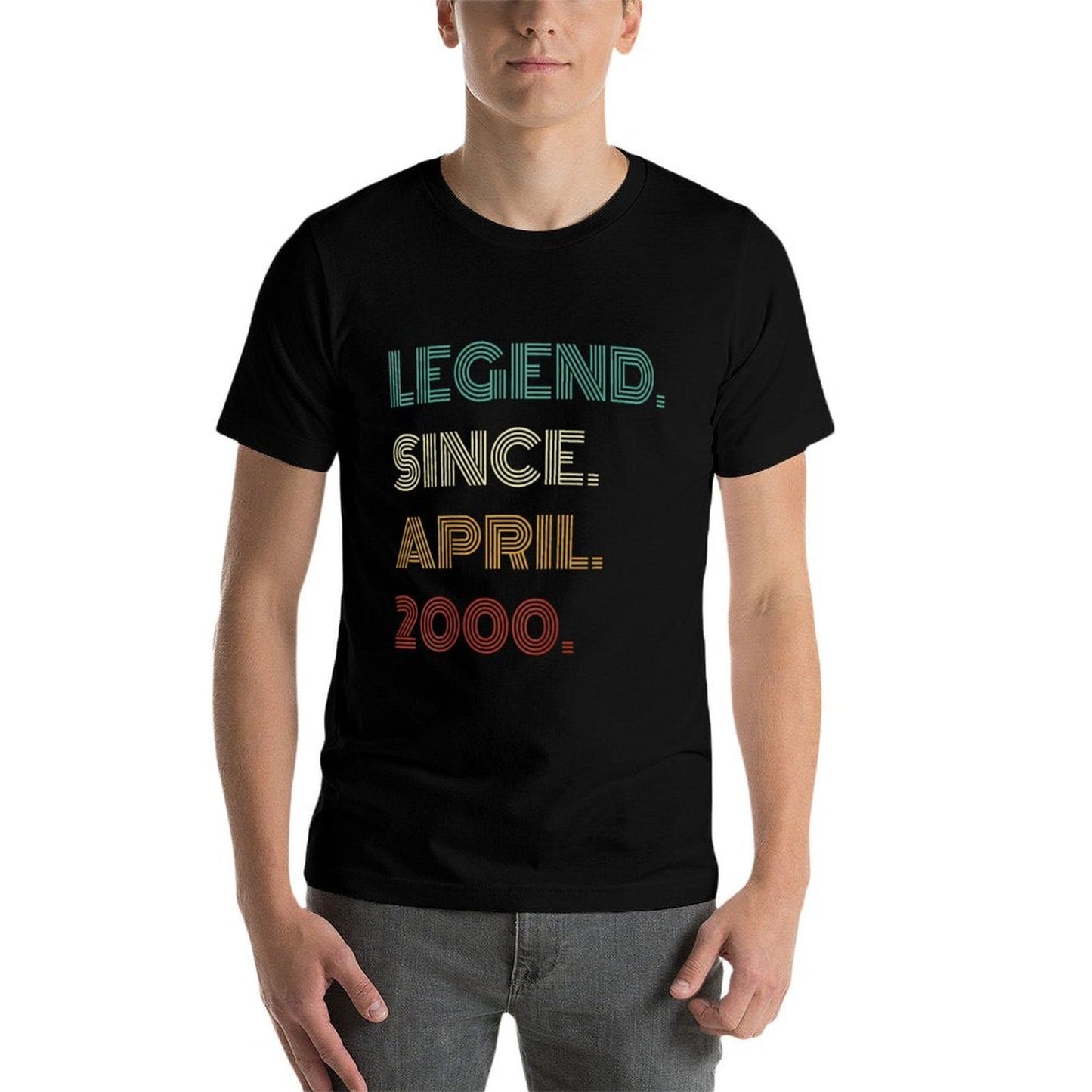 25 Years Old Legend Since April 2000 25th Birthday Comfortable T-Shirt