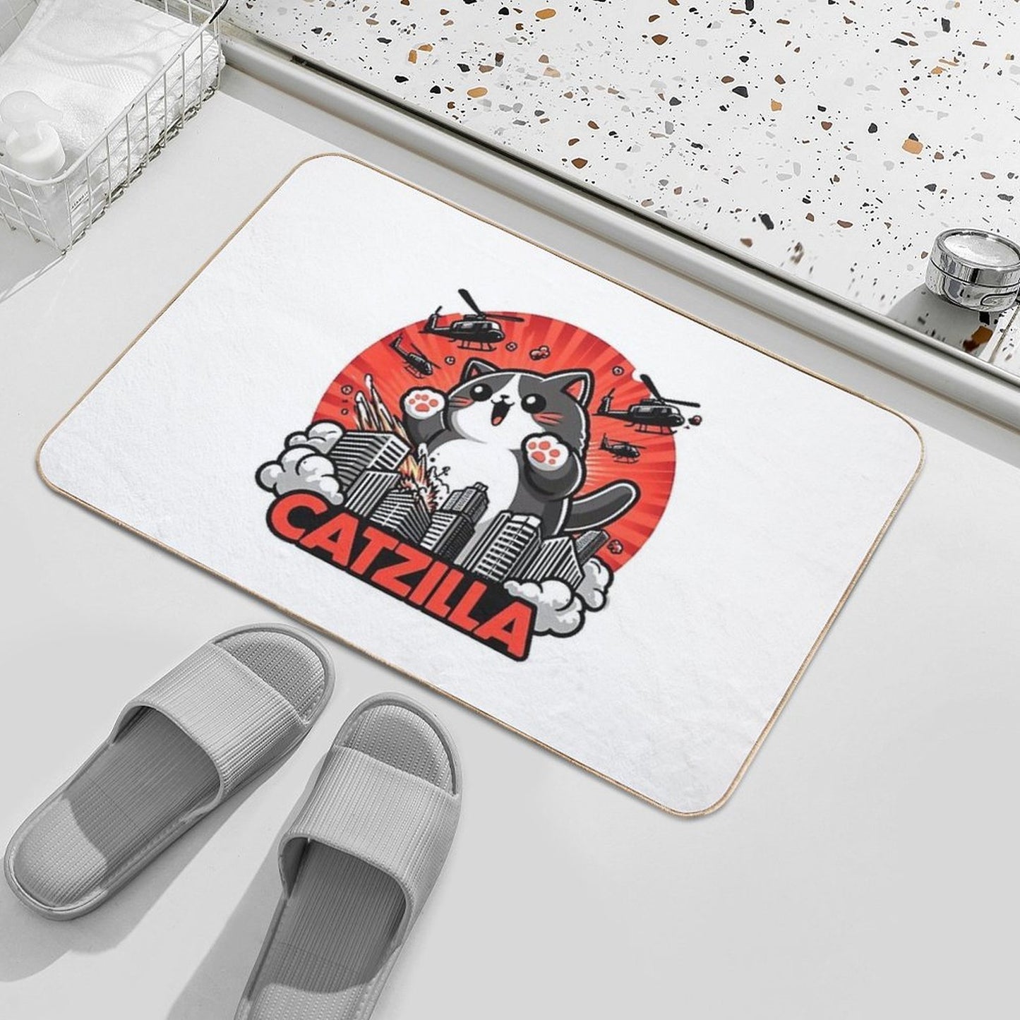 Catzilla Cat Rapid-Drying Bath Mat