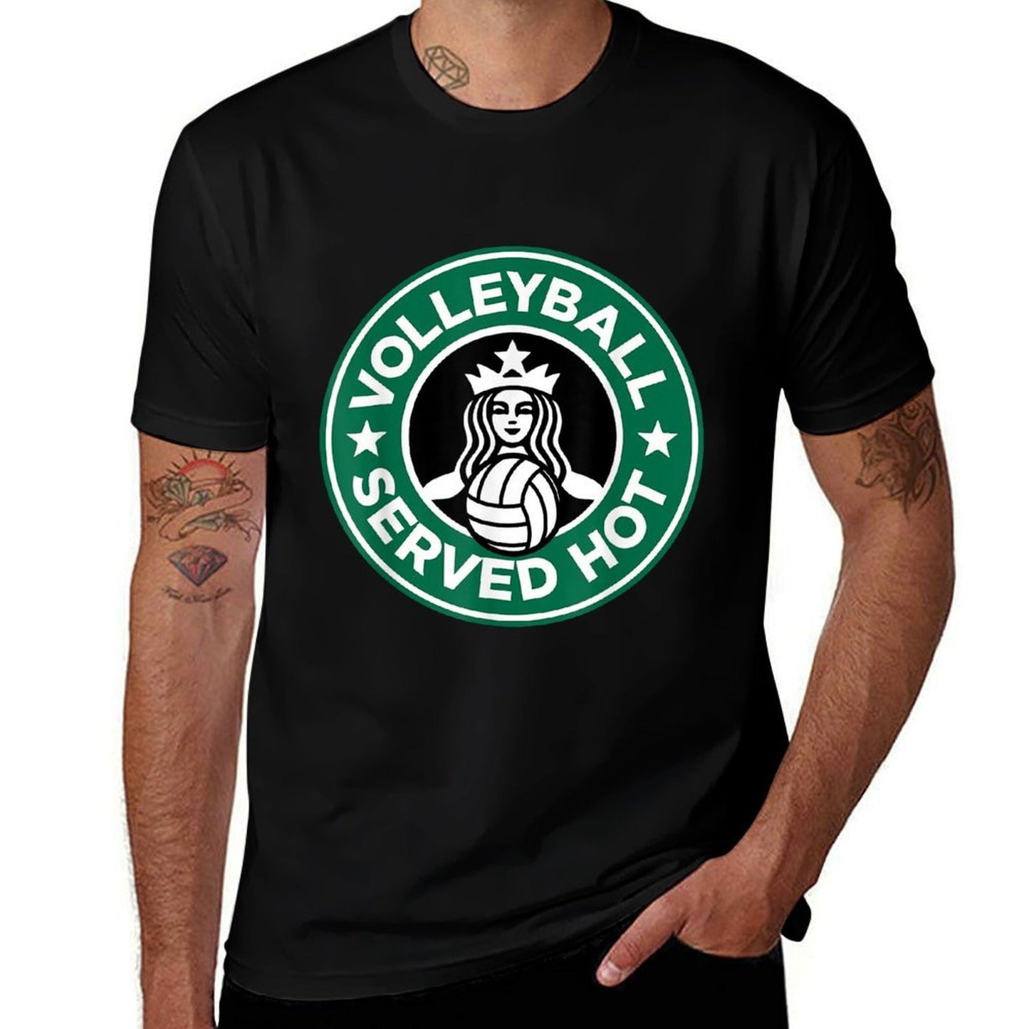Volleyball Served Hot - Great Volleyball Player Tagless Design T-Shirt