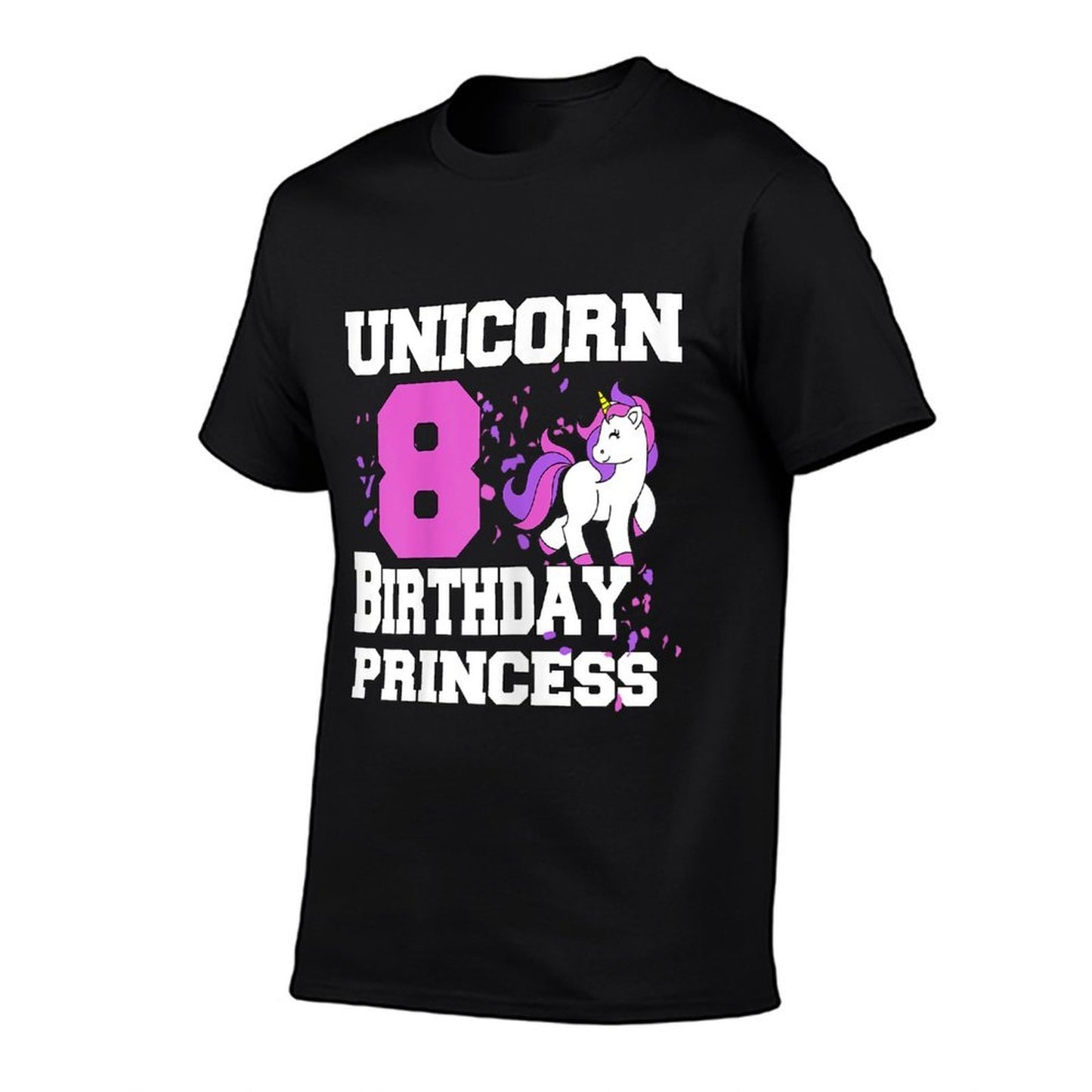 Unicorn 8 Birthday Princess Eight Year Old Birthday Graphic-printed T-Shirt