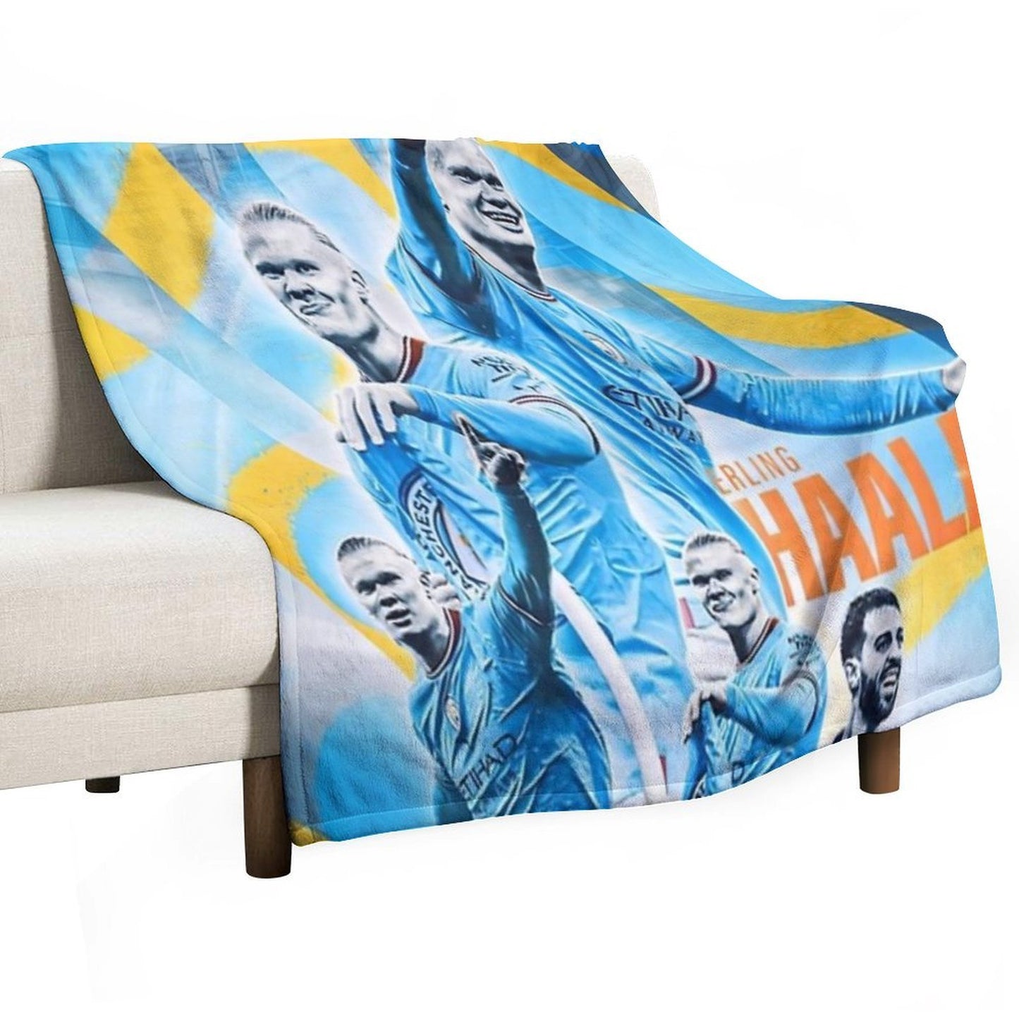 Erling Haaland Gift-ready Throw Blanket