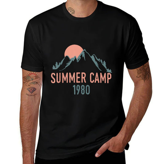 Vintage Summer Camp 1980  Oversized Silhouette T-Shirt